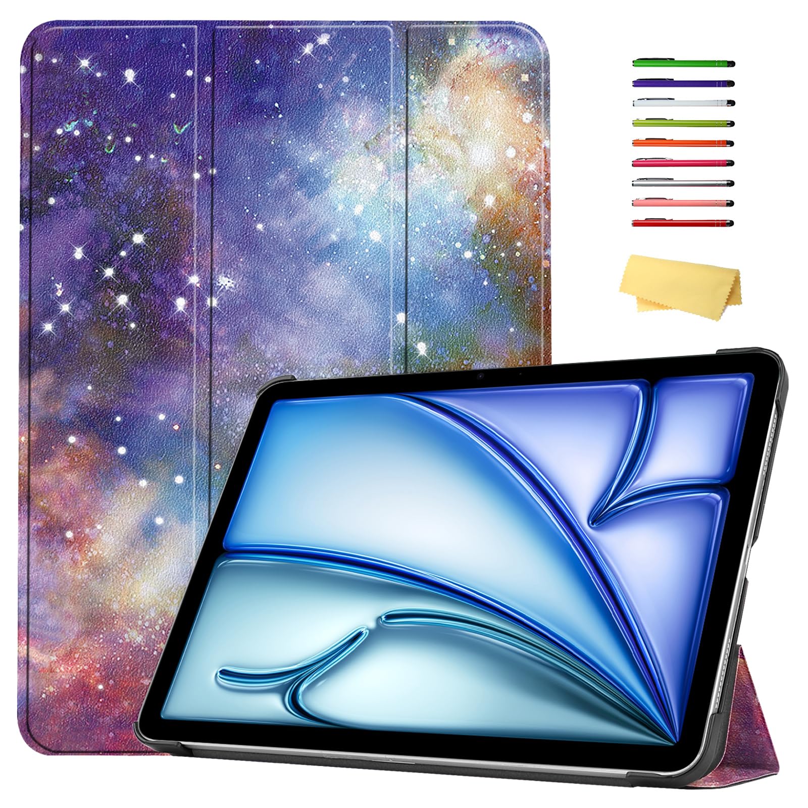 UUcovers for iPad Air 13 inch Case M3/M2 (2025/2024) & iPad Pro 12.9 inch Cover 2018 (3rd Gen), Trifold Stand Magnetic Cover with Auto Sleep/Wake