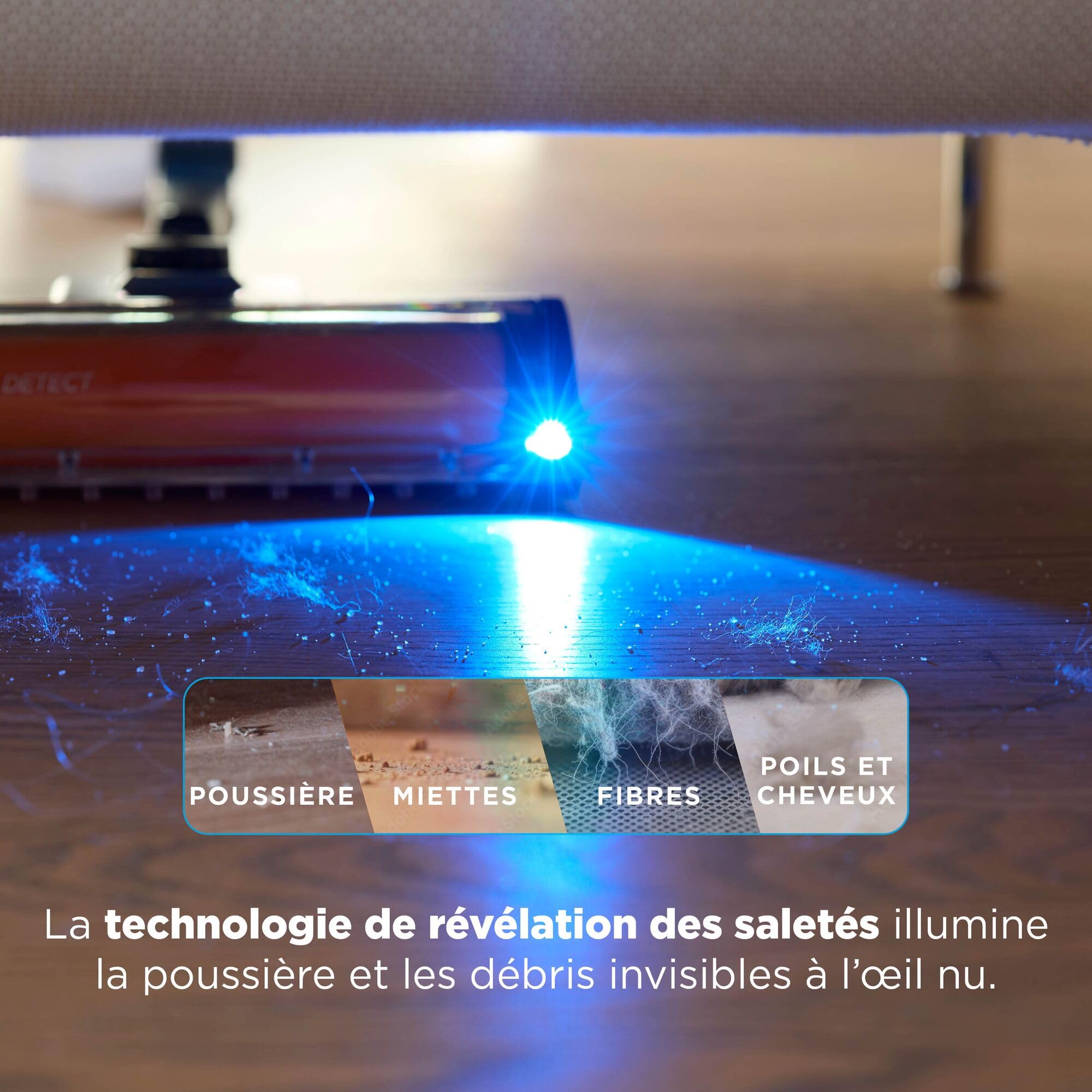 Shark PowerDetect Speed Clean & Empty, Aspirateur sans Fil, Aspiration en arrière, 60 Min d'autonomie, Station de Charge à vidage Automatique et Mini-Brosse motorisée pour Animaux IA3243FRT