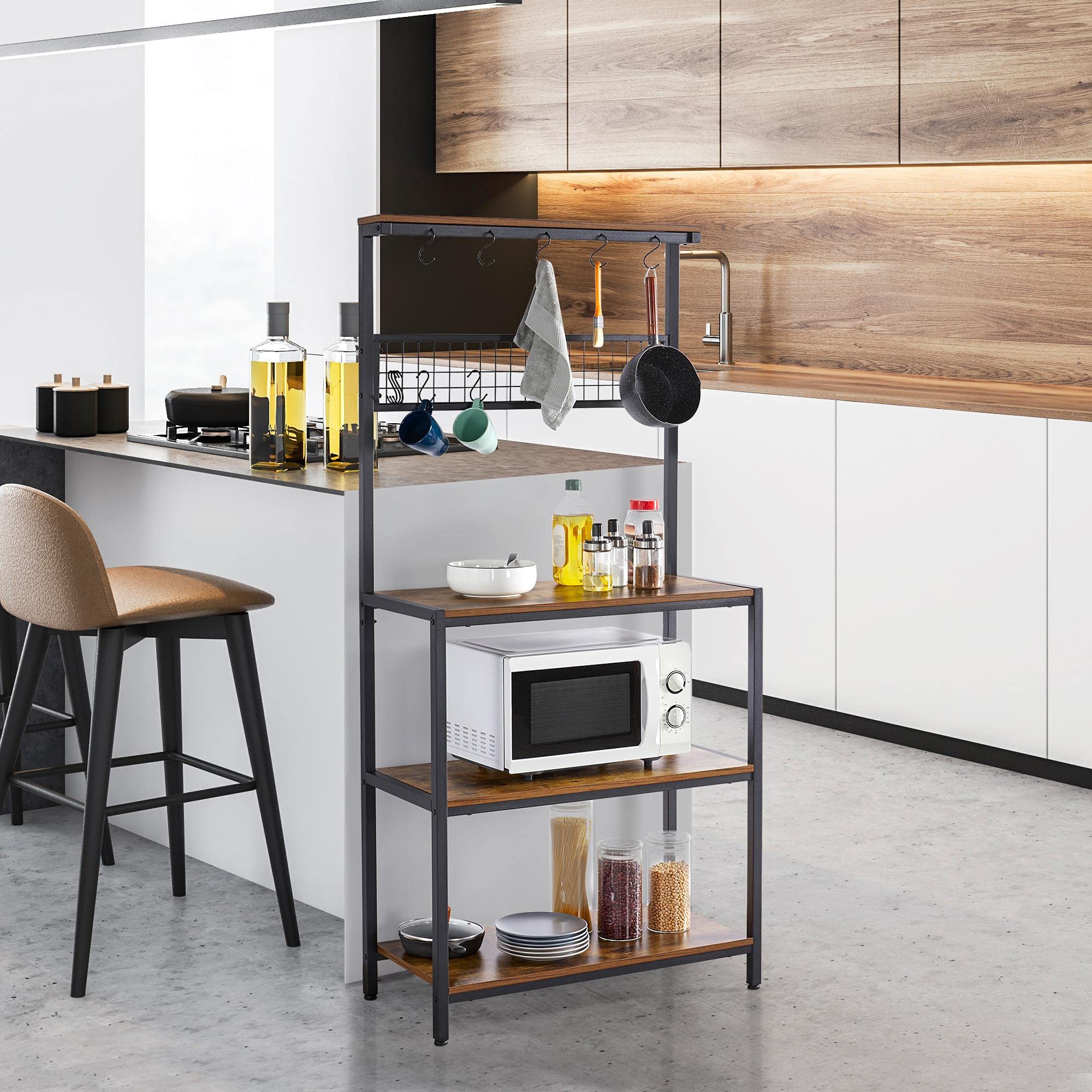 Buy Yaheetech Kitchen Baker's Rack, Industrial Microwave Oven Stand