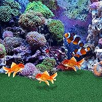 Vista 7 de POPETPOP Plataforma de tortuga para césped artificial de césped artificial simulación de césped para pecera, rampa de reptiles, terraza, plataforma