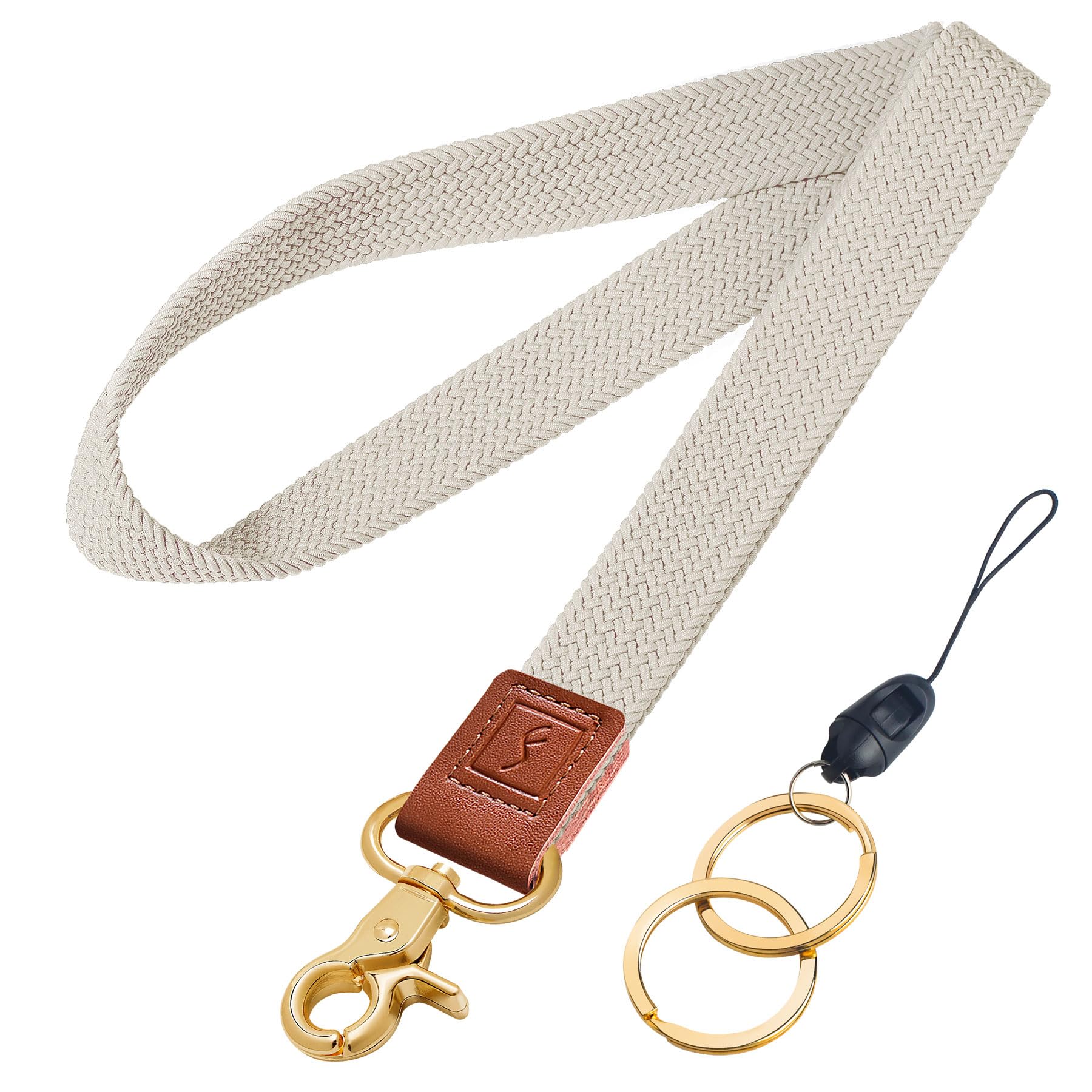Fishent Stylish Neck Lanyard, Cute Keychain Lanyard for Women Men Keys Wallet Phone ID Badges Card(Starlight) — image 1
