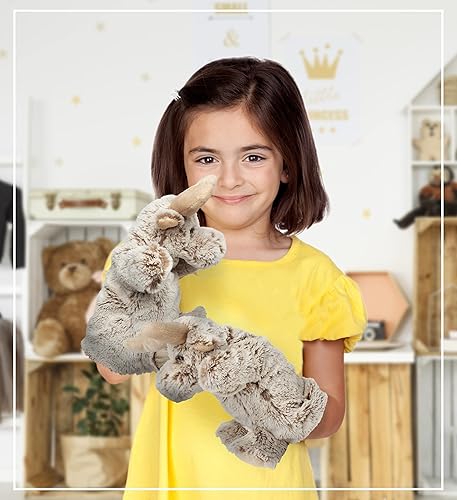 Miniatura 6 de DolliBu - Marioneta de mano de peluche para niños juguete de peluche suave para títeres y teatros de marionetas para niños juguete educativo para