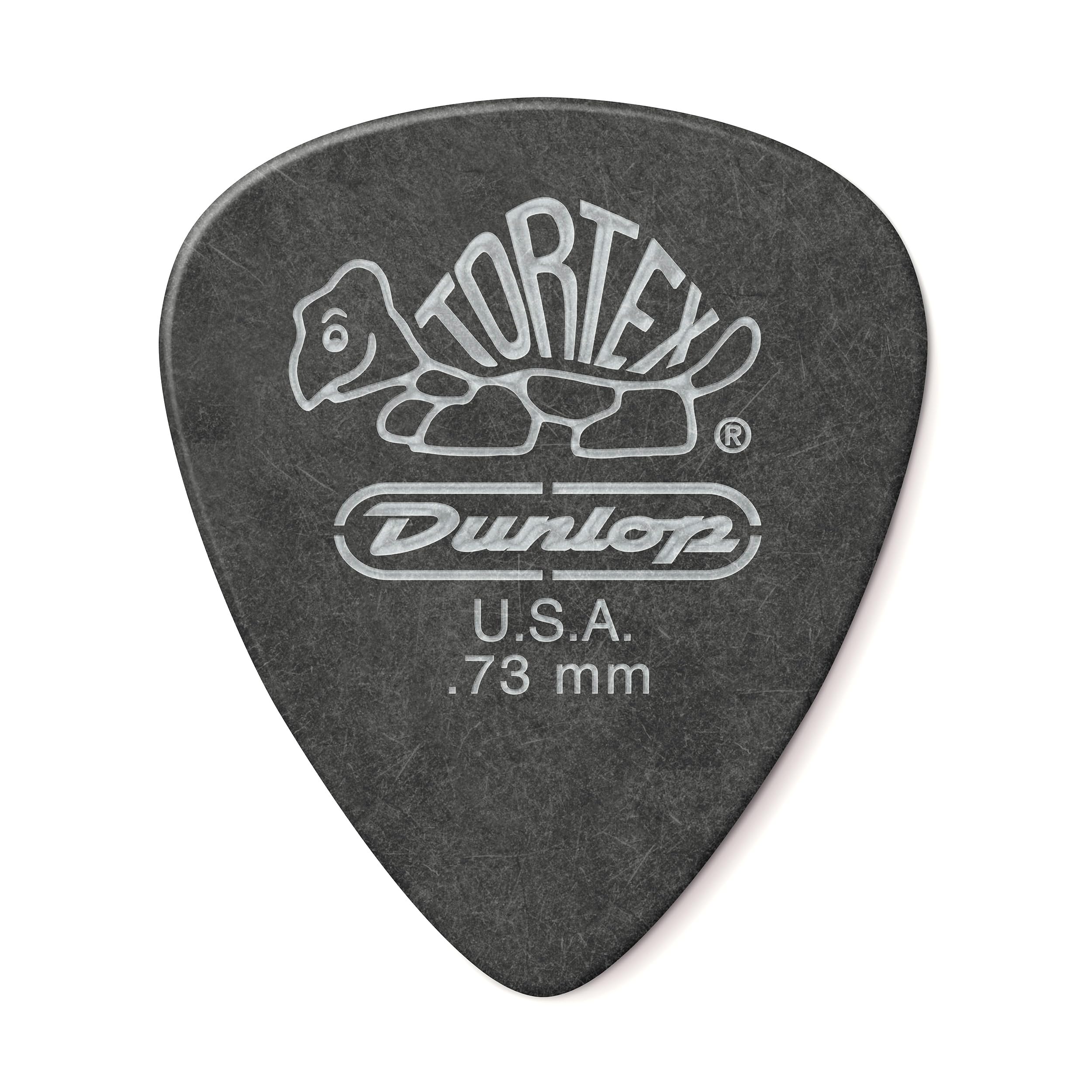 Dunlop Tortex® Pitch Black, .73mm, 12/Player's Pack