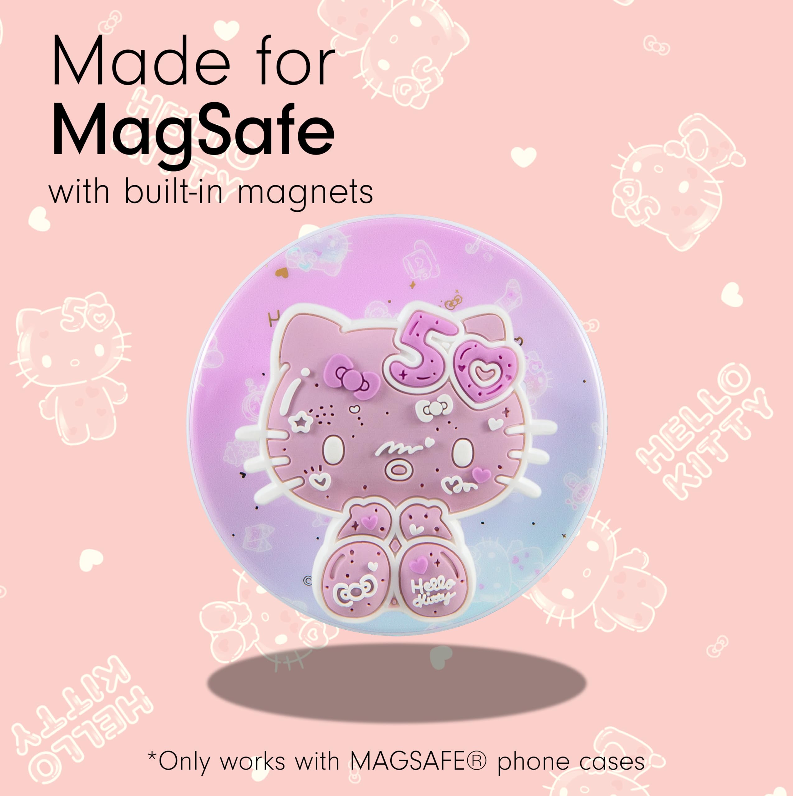 Amazon.com: Sonix x Sanrio Case + Magnetic Ring (Hello Kitty 50th