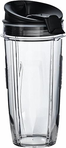 Nutri Ninja Tazas de Tritán con tapa de cierre y sellado de 86,3 ml. Compatible con Bl480, BL490, BL640, BL680 Auto IQ Series Blenders.