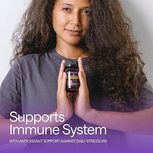 Miniatura 7 de Suplemento de resveratrol de 500 mg  98% complejo orgánico de resveratrol 1000 mg  NAD Resveratrol antioxidantes y suplemento antienvejecimiento