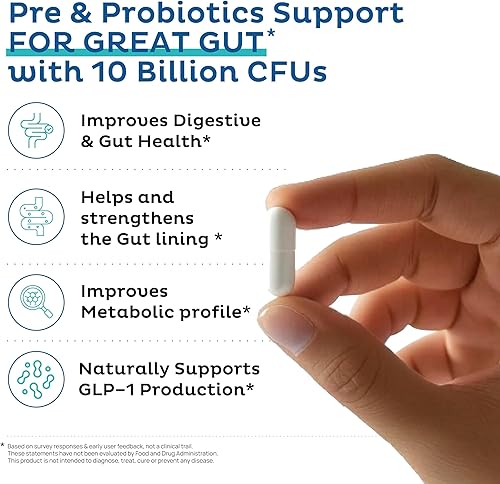 Miniatura 5 de Akkermansia Muciniphila  90 unidades  Salud intestinal y apoyo GLP-1  Salud digestiva, apoyo inmunológico  Alivia la hinchazón y el estreñimiento