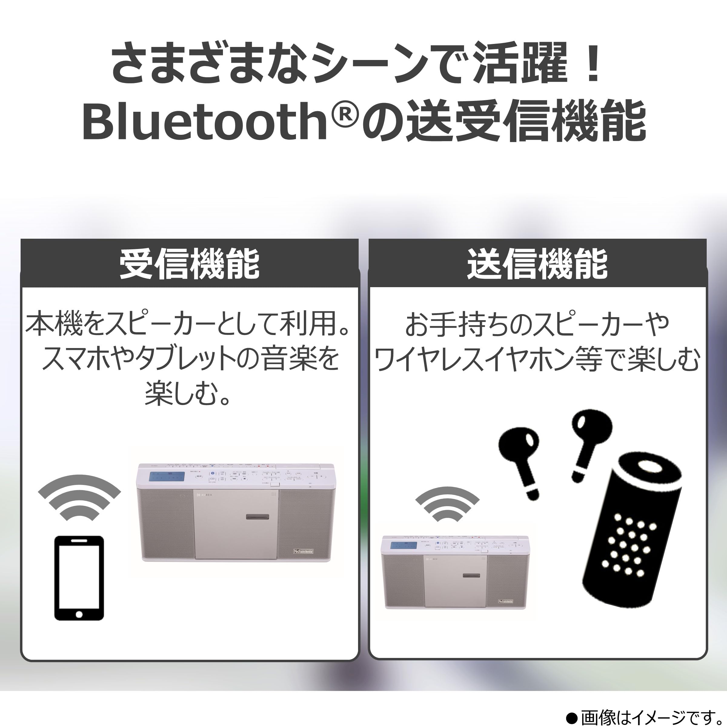 Amazon.co.jp: AUREX CD Radio AX-ANX2 (W) White | SD USB Playback