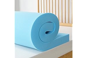 ZINUS 4in Memory Foam Mattress Topper with Cooling Gel for Pressure Relief