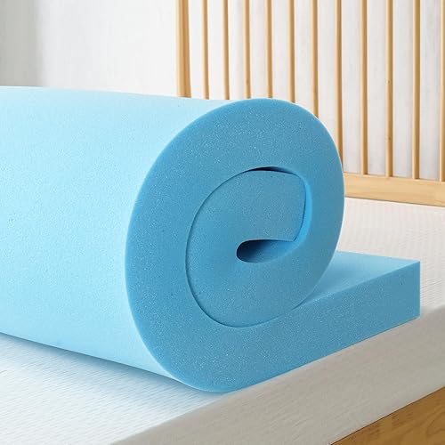 Miniatura 1 de ZINUS Cubrecolchón de espuma viscoelástica de gel refrescante de té verde de 3 pulgadas, embalaje WonderBox más pequeño, más cómodo, espuma de gel