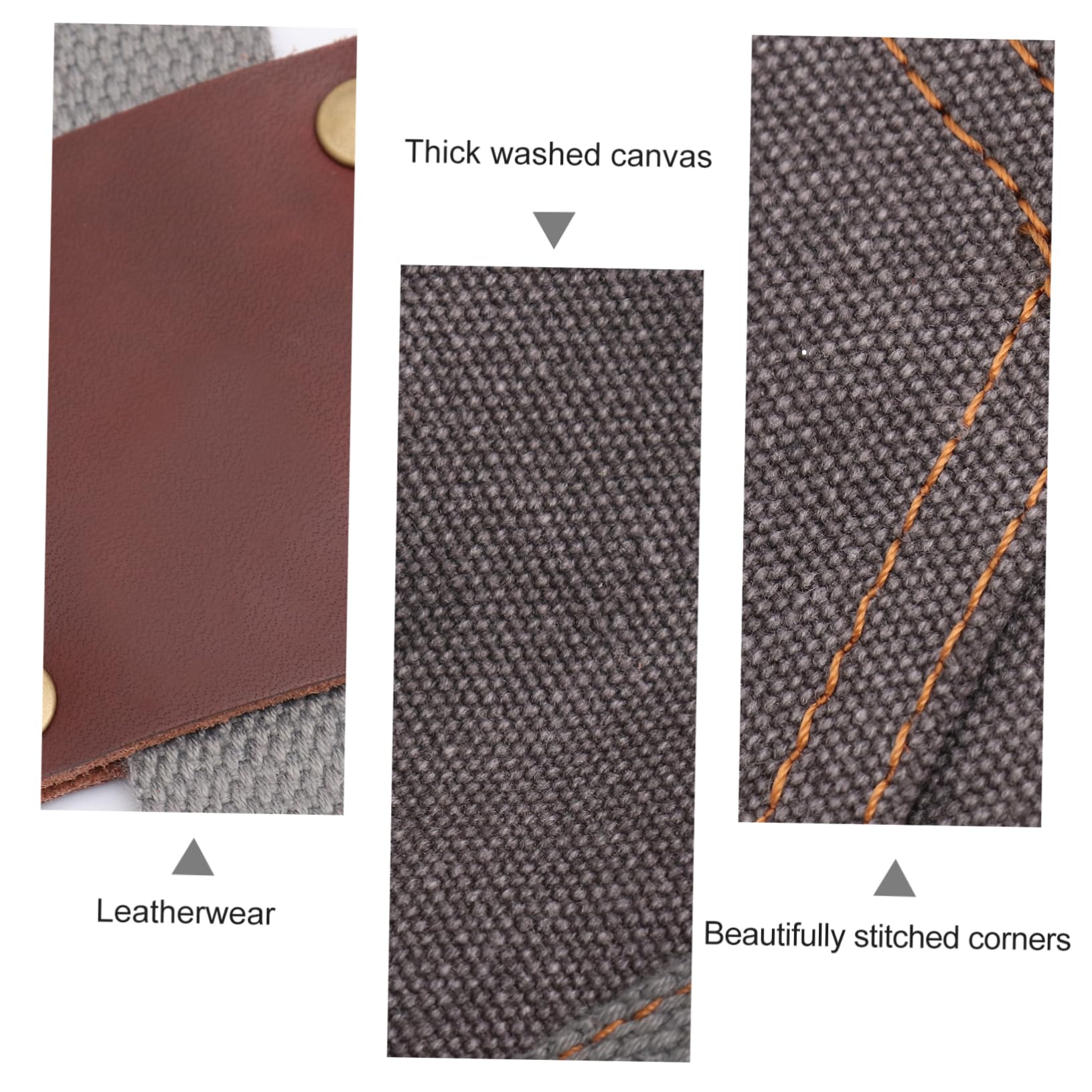 VANZACK Dicke Canvas Schürze Mit Multifachtaschen Robustes Material Arbeitsschutz Für Schweißer Handwerker Dunkelgrau Universell Für Werkstatt Haushalt