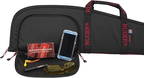 Miniatura 5 de Funda para rifle Ruger, color negro con logo Ruger en las asas, 40"