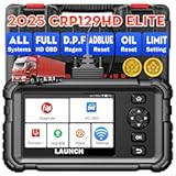 LAUNCH CRP129 HD Heavy Duty Truck Scanner,Full System Diesel Scan Tool with 7+ Resets,DPF Force Regen & Reset,Speed Limit Adjust,Oil Reset for Cummins Detroit Freightliner International Volvo & More