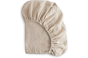 Extra Soft Muslin Fitted Crib Sheet | 192 Thread Count | 28"x 52" (Fog)