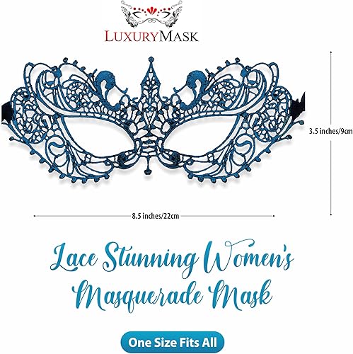 Miniatura 2 de Masquerade Mask For Women Lace Masquerade Masks for Masquerade Party, Proms, Venetian Party, Mardi Gras, Halloween & Cosplay