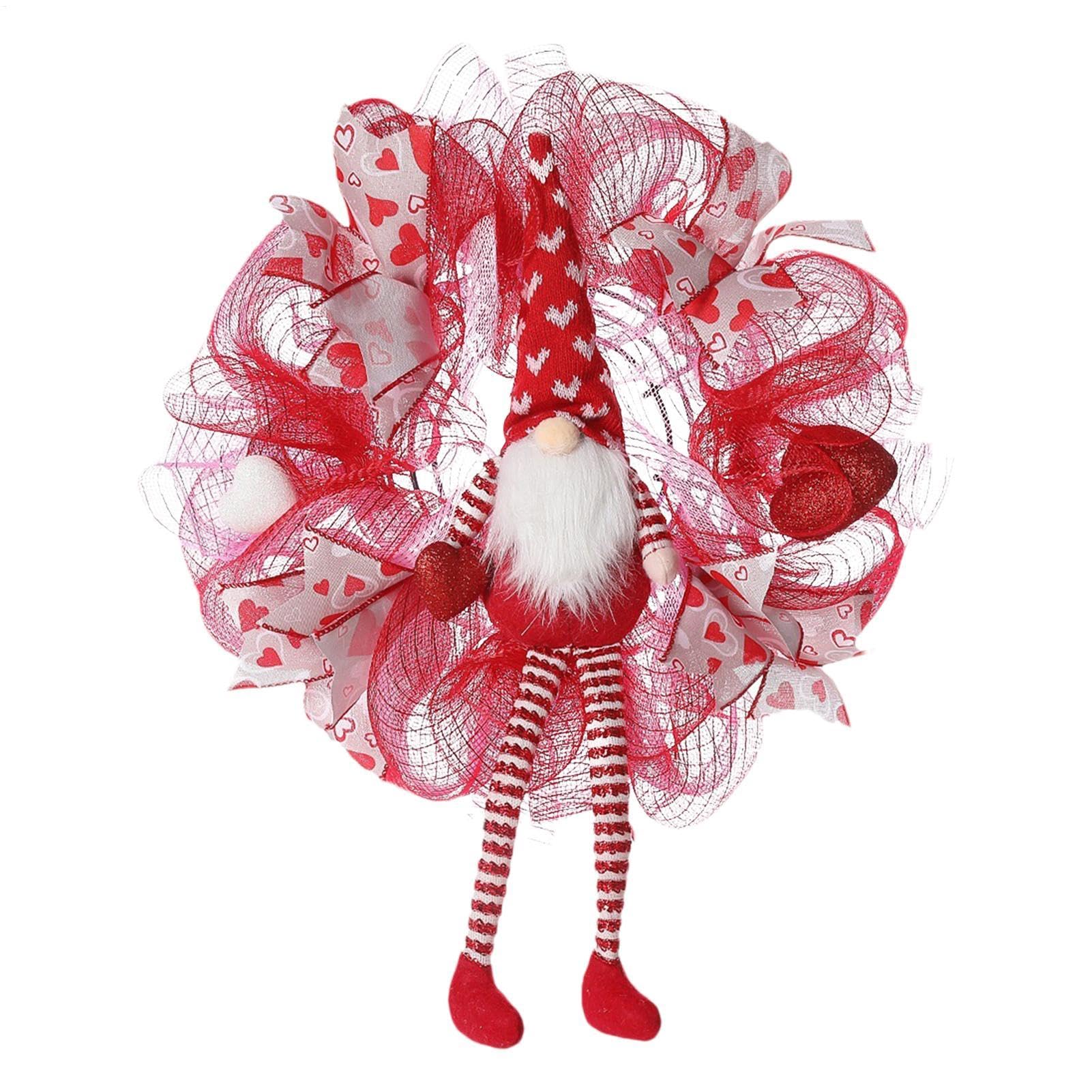 Décoration de joyeux saint-valentin et couronne de coeur pour mur de restaurant