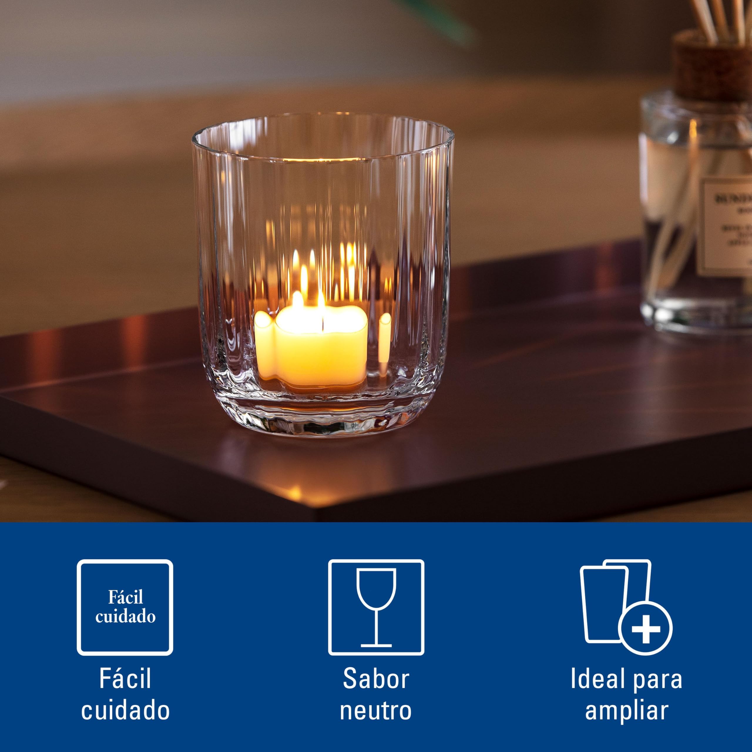 Villeroy & Boch – Rose Garden Vaso Juego De 4 Claro, Apto Para Lavavajillas, Vasos De Agua De Cristal, Set Vasos, Copas De Agua, Vidrio De Cristal
