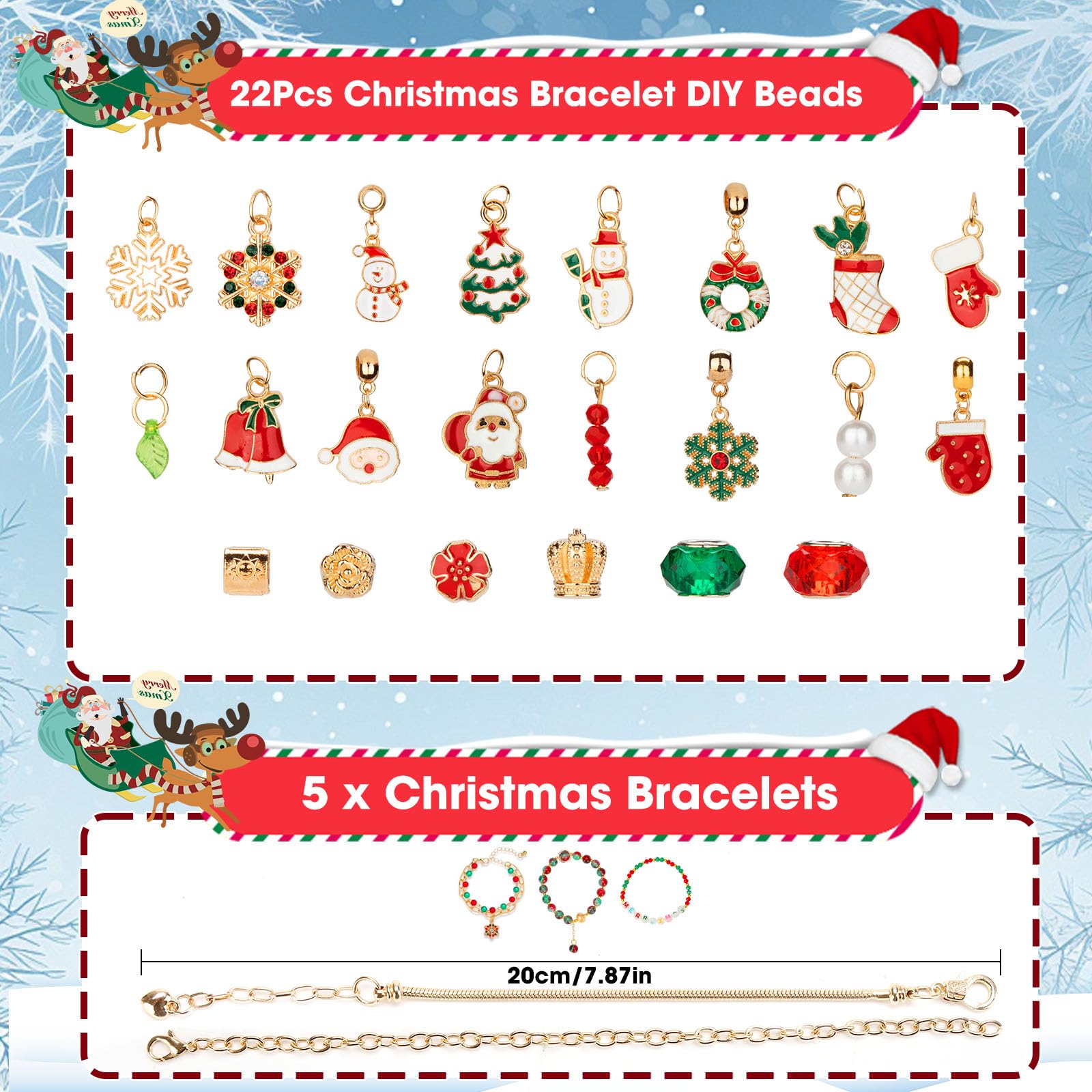 Sieraden Adventskalender voor Meisjes - 24 Verrassingen Little Dutch