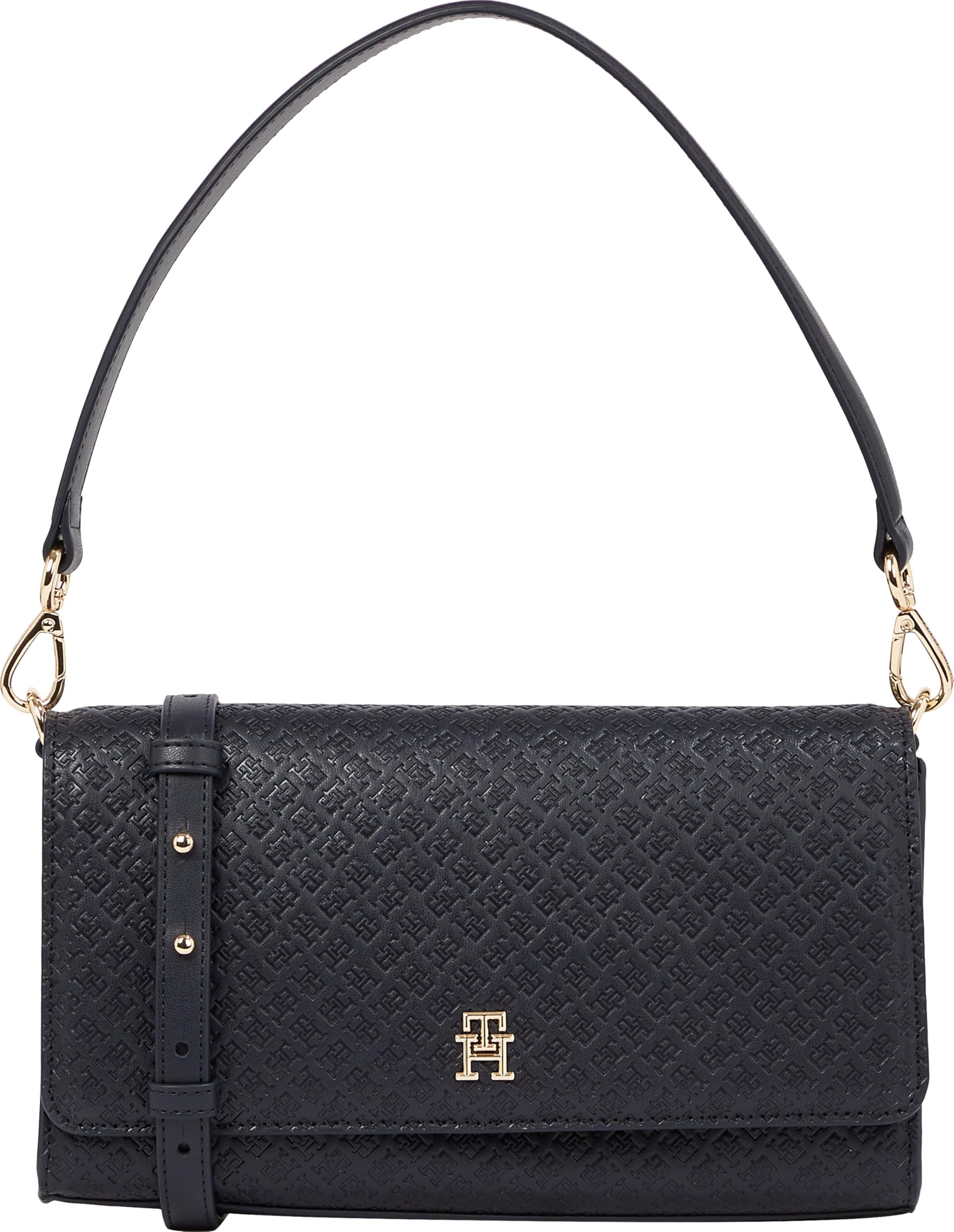 Tommy Hilfiger Women's Monogram Shoulder Bag With Removable Crossbody Strap