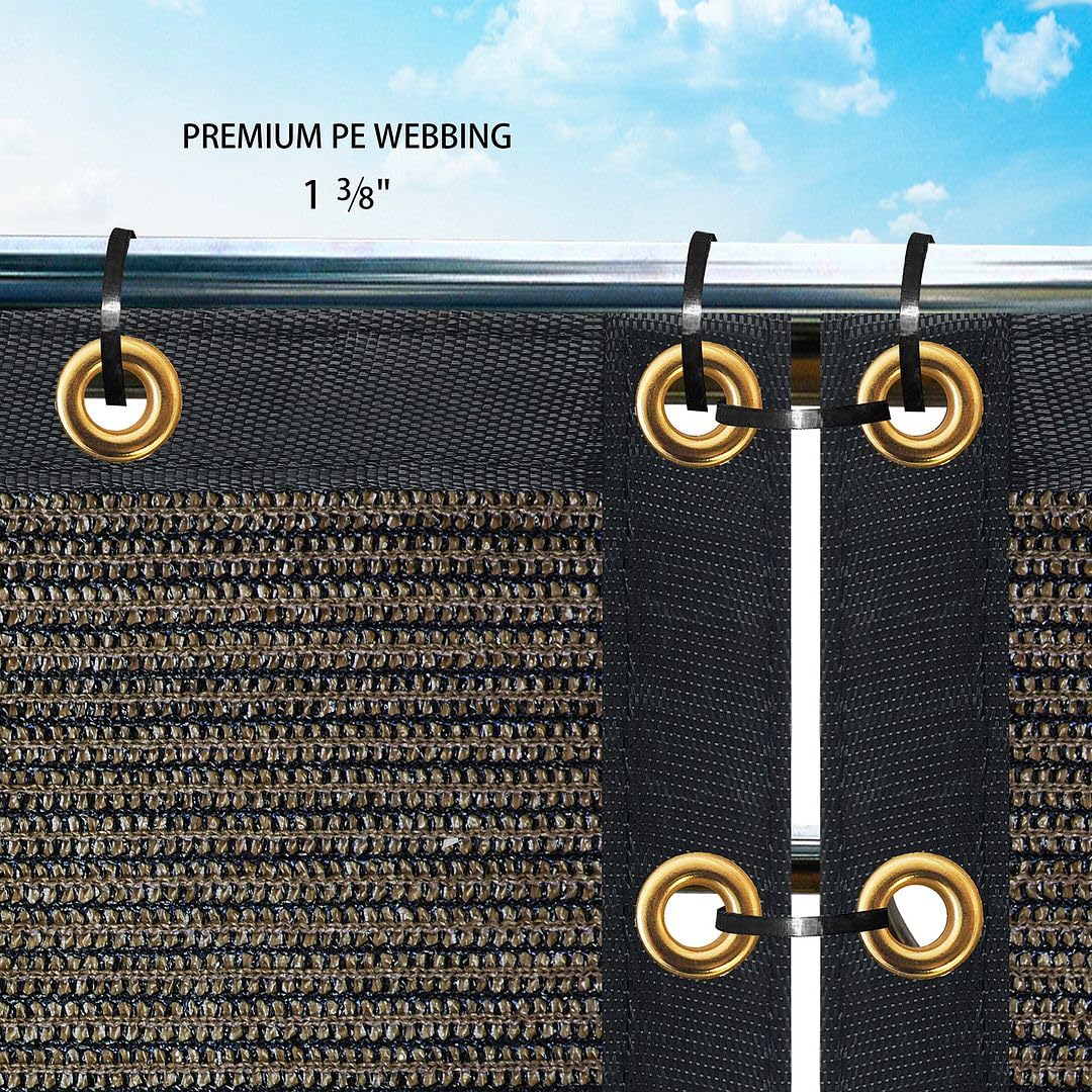 Amazon.com: Zip Cable Ties and 6' x 2' Brown Privacy Screen Fence