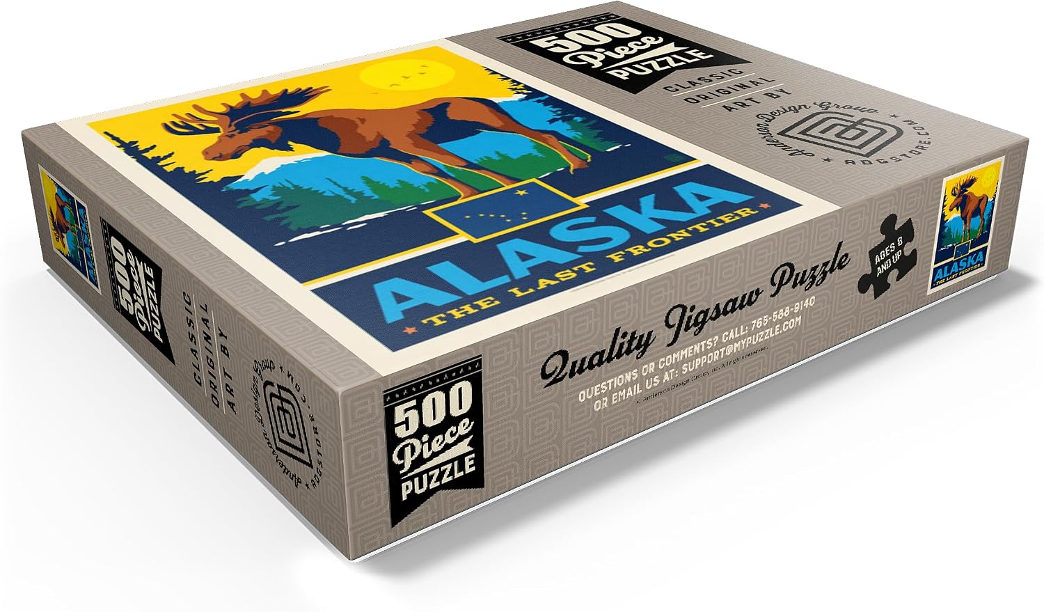 MyPuzzle Alaska: The Last Frontier - Premium 500 Piece Jigsaw Puzzle for Adults