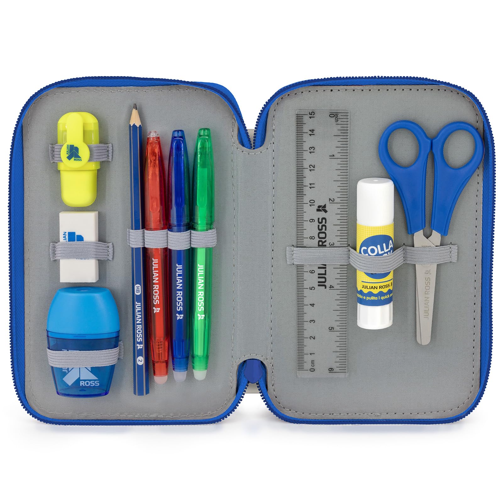 Pack Escolar Niño Primaria - Mochila Ergonómica Gran Capacidad 43x33x20 cm y Estuche 3 Cremalleras Completo (46 Piezas) - Diseño para Pokémon Fan (6-10 Años)