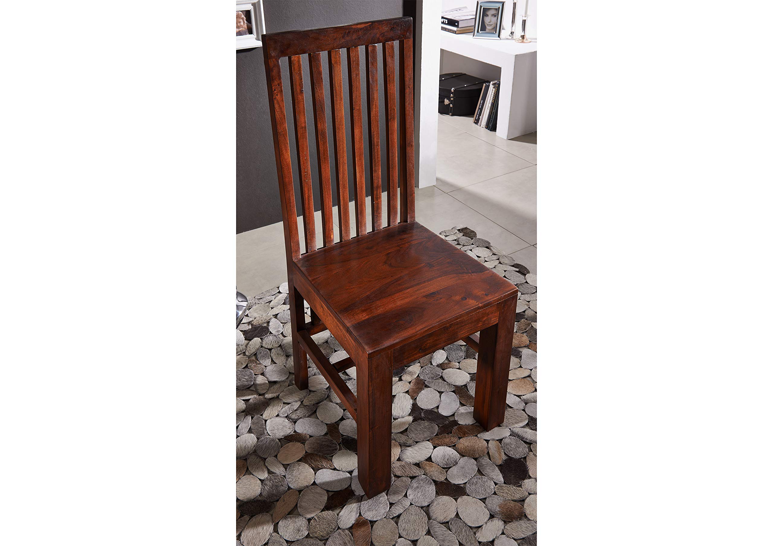 IN LEGNO MASSELLO Mobili acacia sedia schienale alto mobili in legno massello Nougat DELHI DESIGNER #26