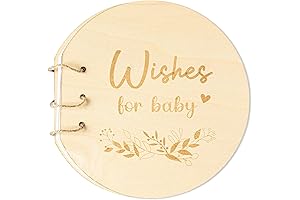CJiangpo Wishes for Baby Shower Sign-in Guest Book Keepsake Album