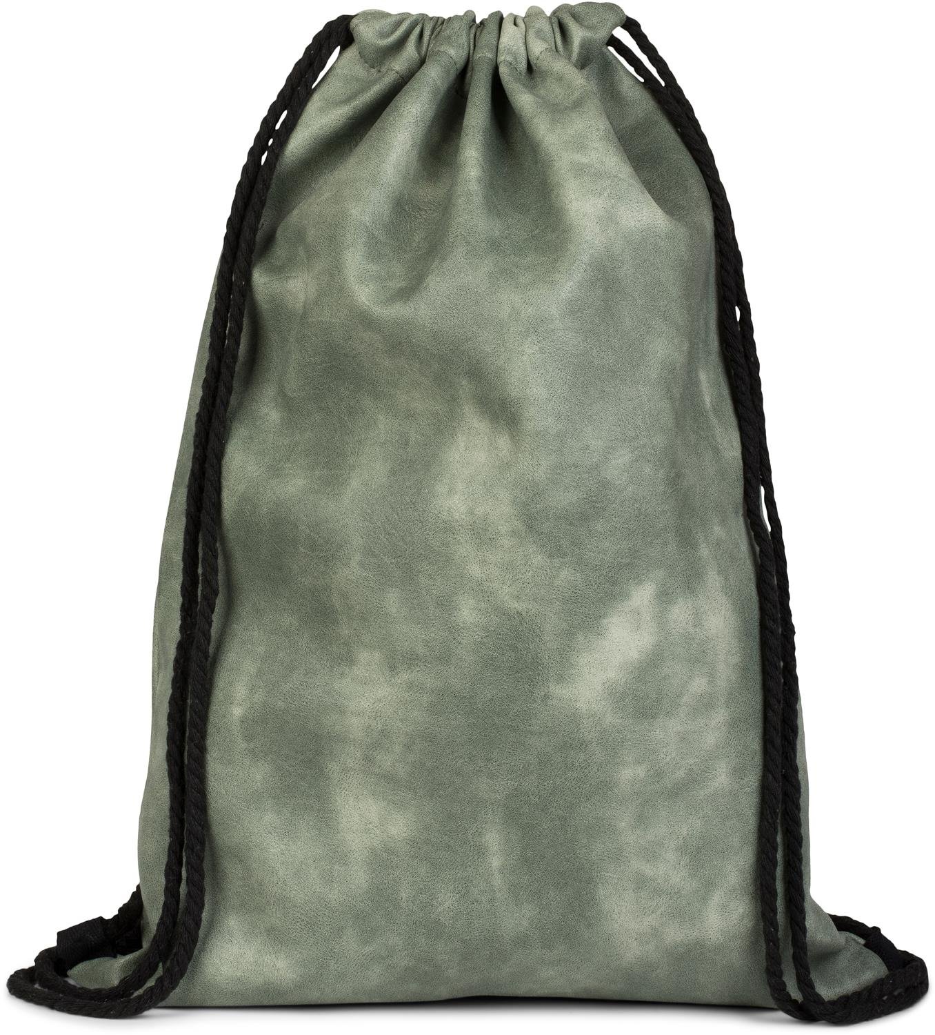 styleBREAKER faux leather gym bag, rucksack, sports bag, bag, unisex 02012189, color:Jade green