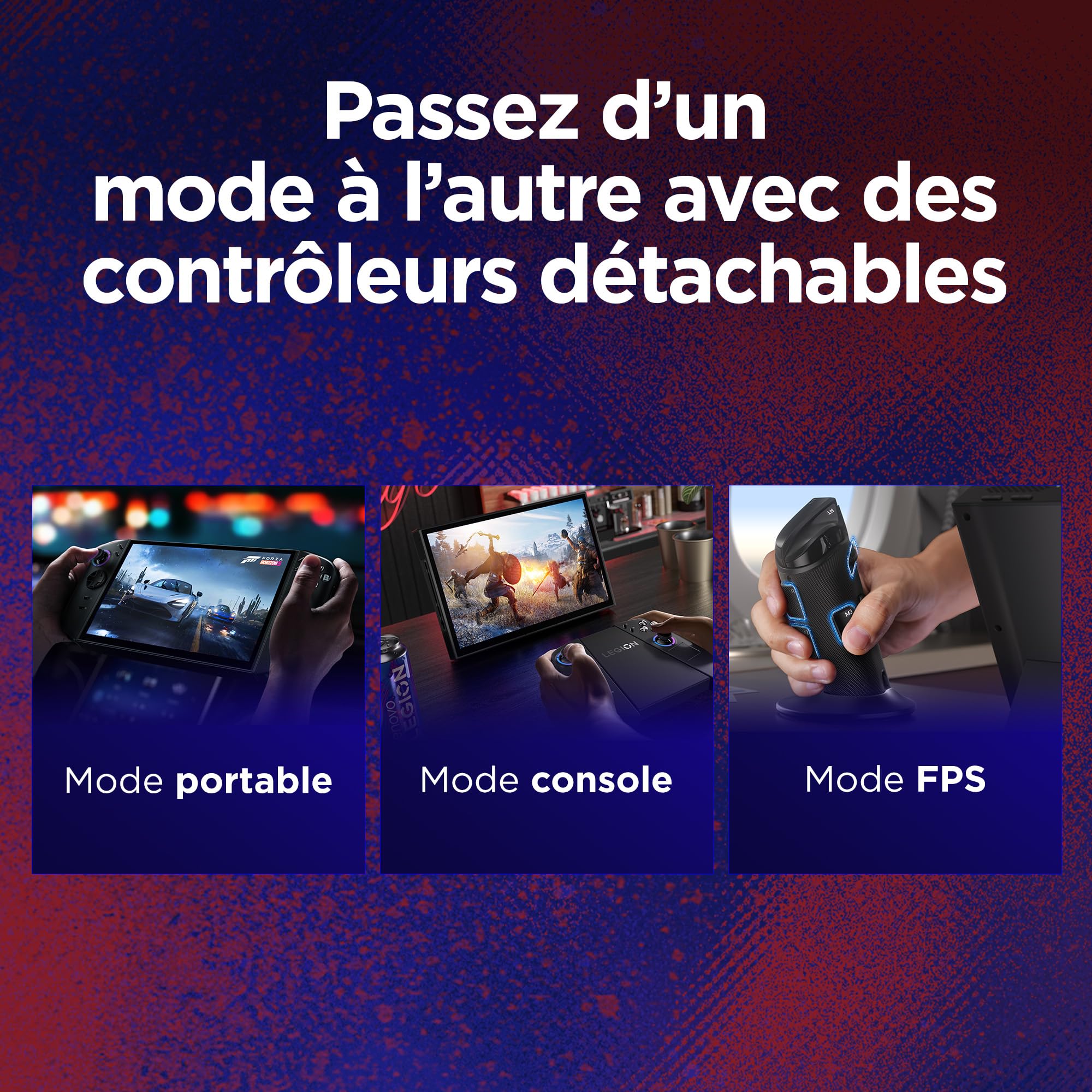 Lenovo Legion Go 8ASP2 - Console Gaming 8,8" OLED 144Hz (AMD Ryzen Z2 Extreme, 32Go RAM, 512Go SSD, AMD Radeon Graphics, Windows 11 Home) - Noir