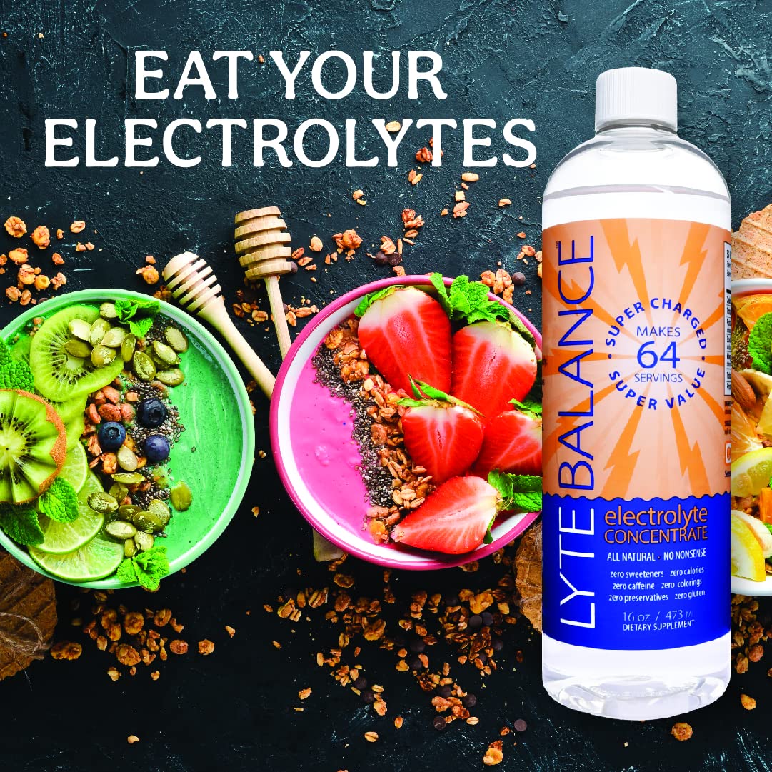 Buy Liquid Electrolyte Drink Mix, Daily Hydration by Lyte Balance, 16oz of Concentrated