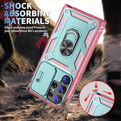 Miniatura 2 de Funda protectora para Galaxy S23 Ultra de 6.8 pulgadas, resistente a los impactos, con función atril para Samsung Galaxy S23 Ultra de 6.8 pulgadas