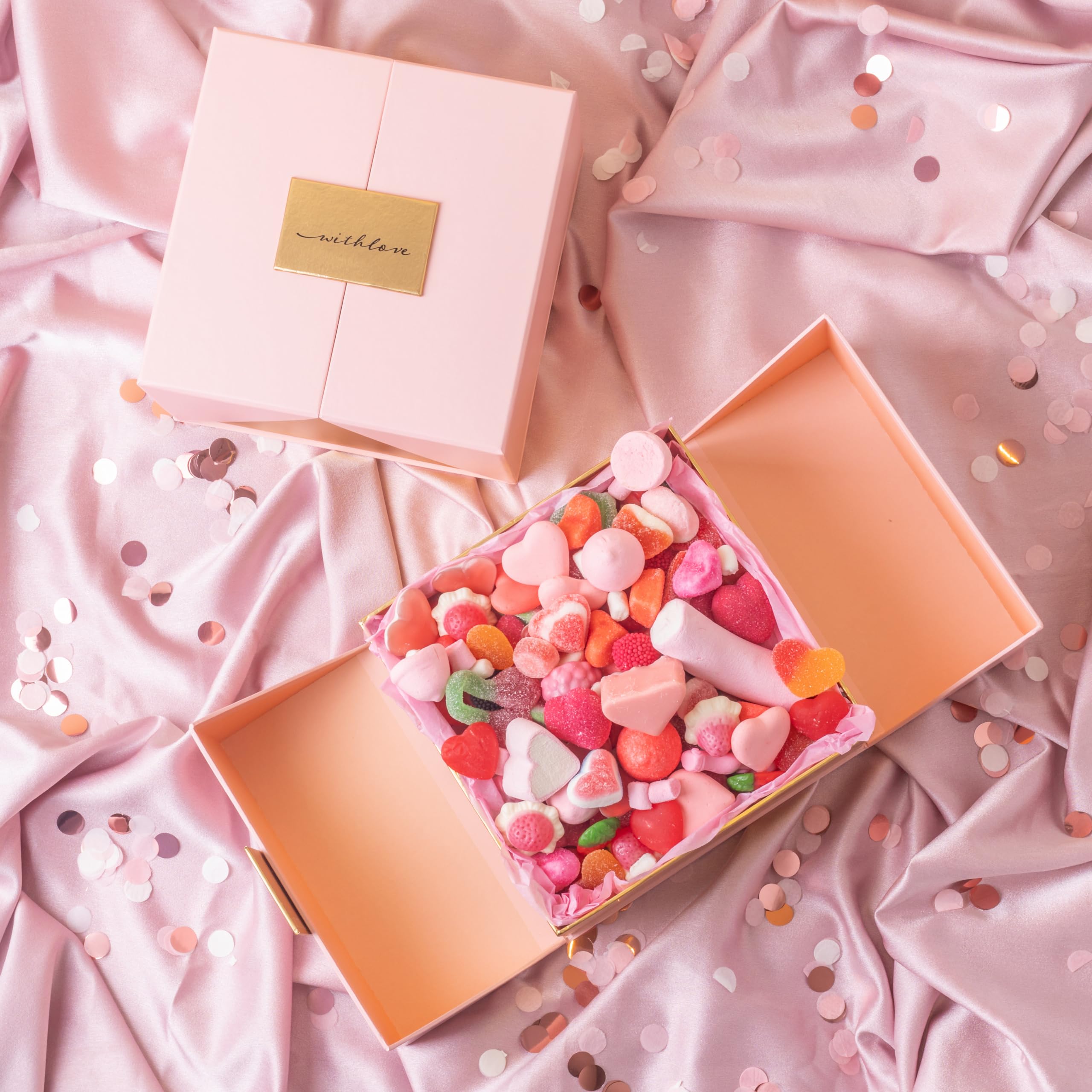 Onza. Caja de chuches Regalo mujer original. Cesta de diseño rellena de las mejores gominolas. 1KG de chuches. Regalo dia de la madre, Regalos Pareja, Cumpleaños. Regalo personalizado con etiqueta