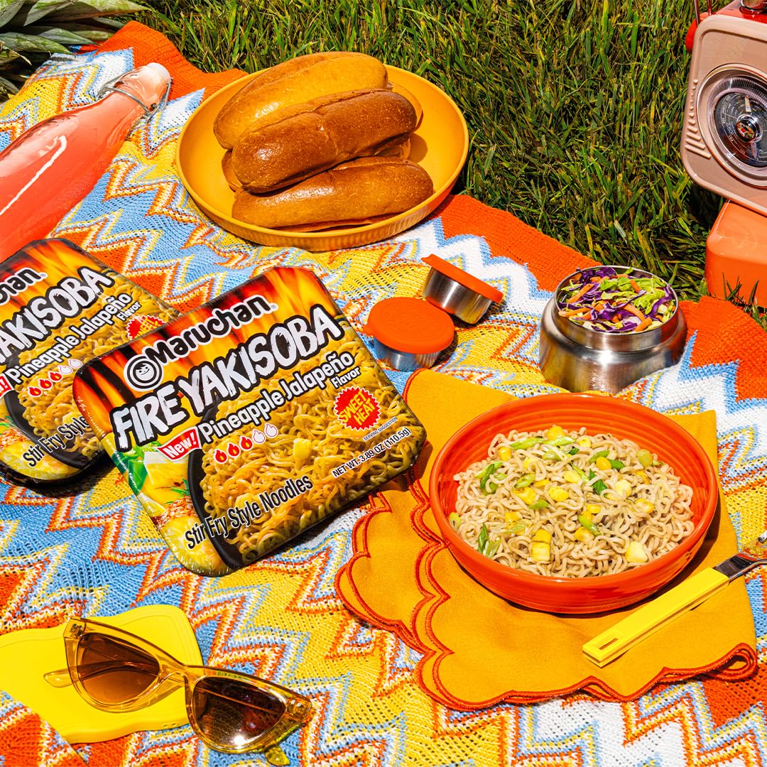 Amazon.com: Maruchan Yakisoba, FIRE Pineapple Jalapeno Flavor