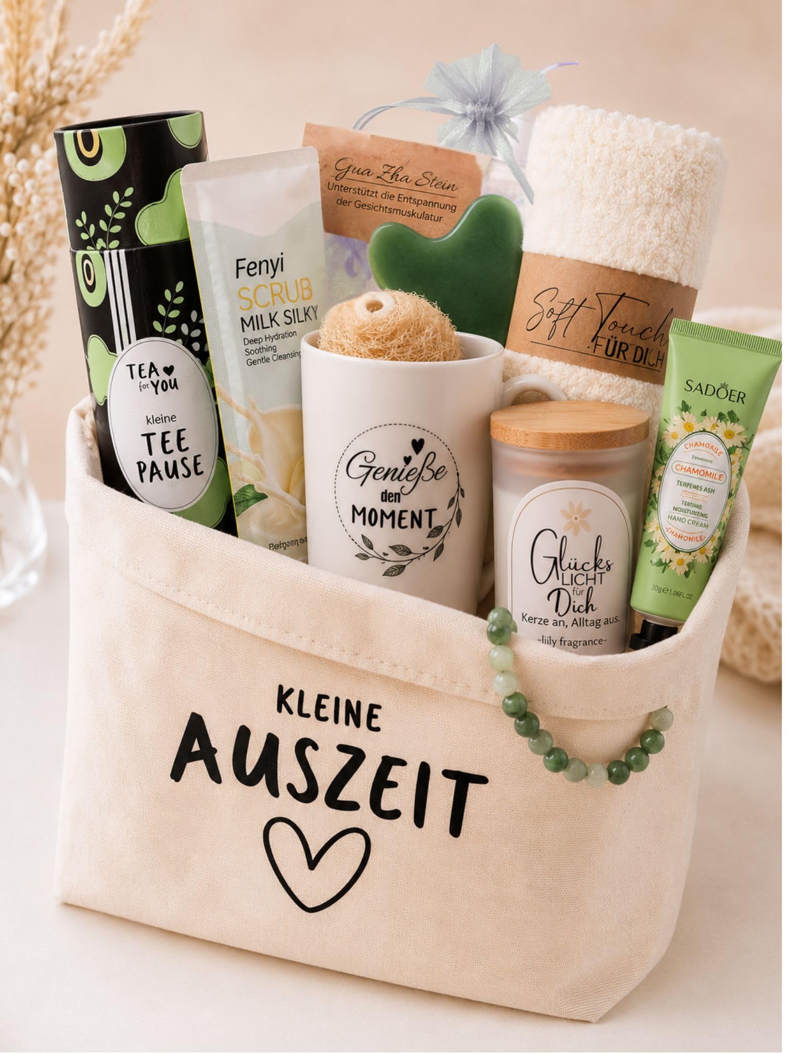 Wellness Geschenkset für Frauen Kleine Auszeit Geschenkkorb Entspannung Geschenk