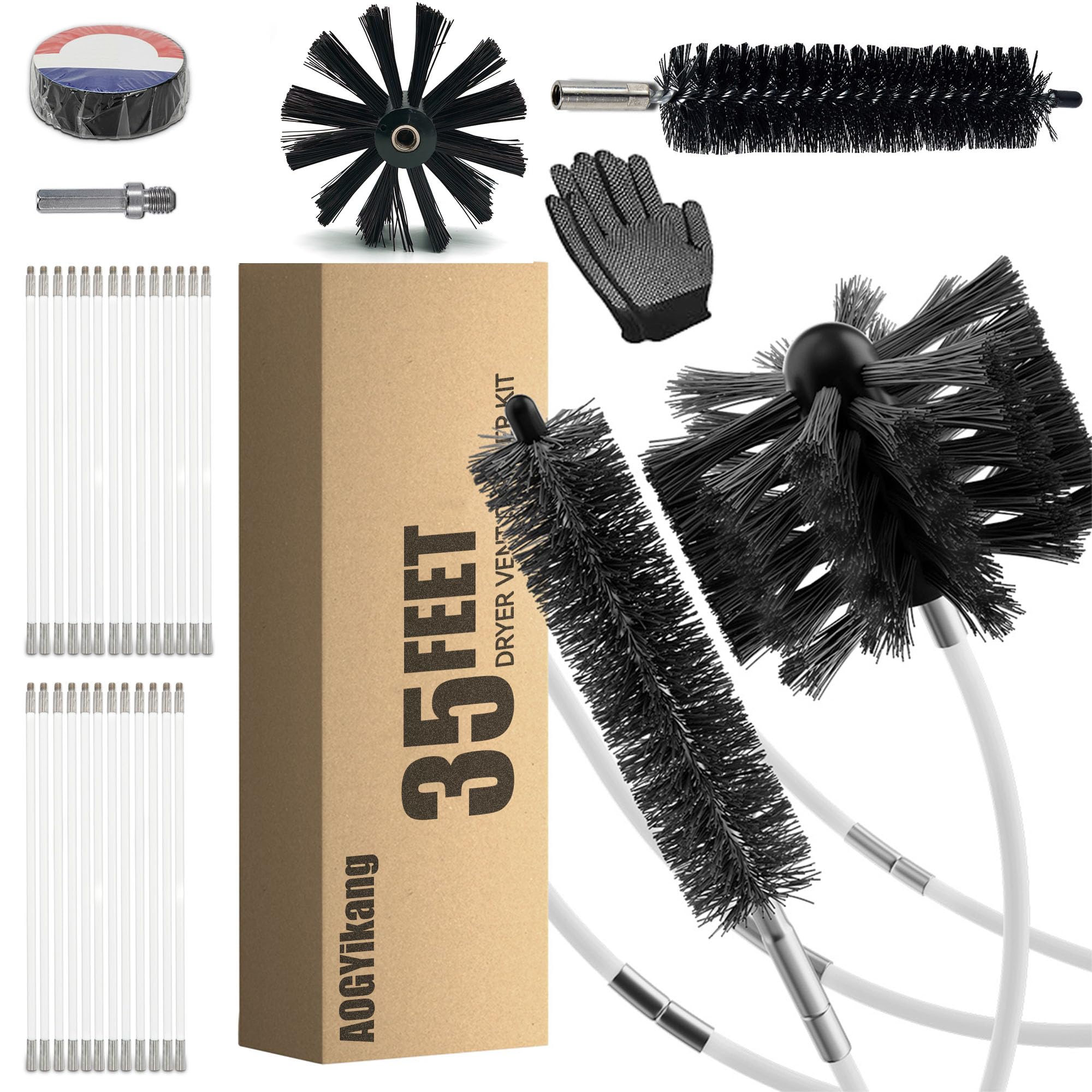 Lint Wizard Dryer Duct Cleaning Brush Lint Wizard Duct Cleaning