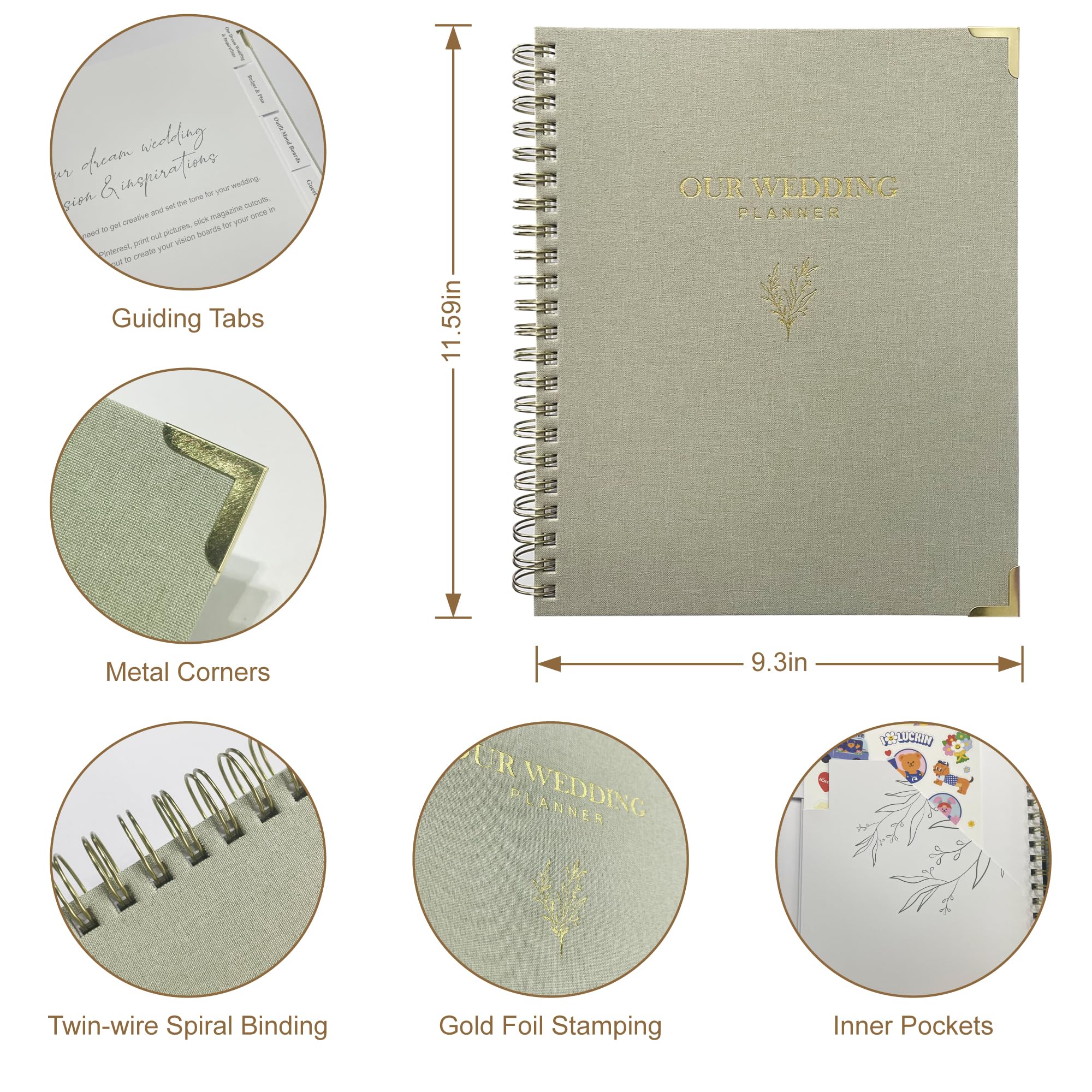 WeddingGiftsWedding Wedding Planner Book and Organizer for Bride - Image 2