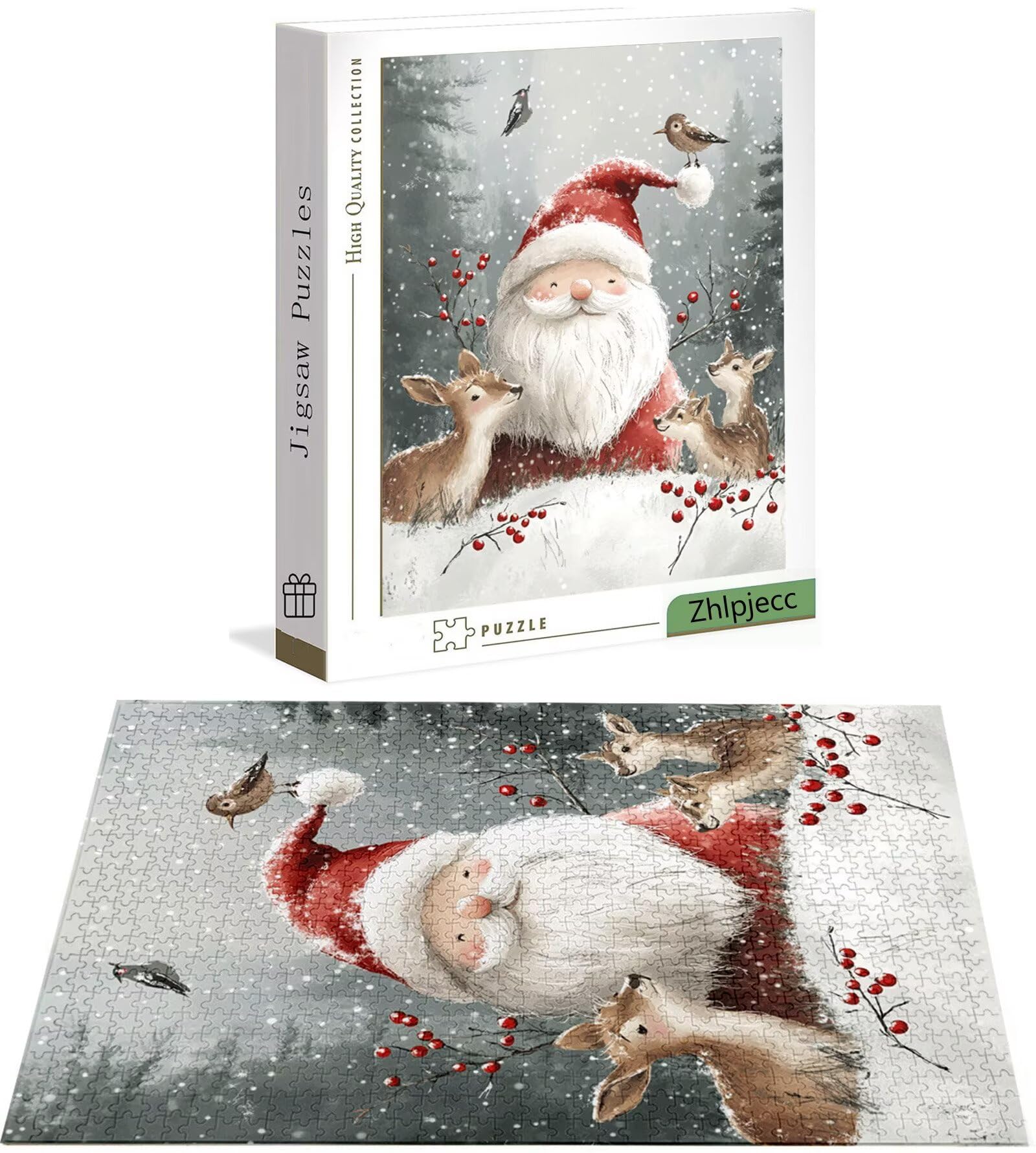 Puzzle Noël 3000 Pièces Adultes, Puzzle 3000 Pièces pour Adultes et Enfants à Partir de 14 Ans, Nain Puzzles Bois de Qualité Supérieure avec Une Boîte d'emballage Exquise, Cadeau Femme/Homme H-6605