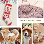 Circular Knitting Needles 16 inch (40cm) - US Size 13 (9mm) Stainless Steel Round Knitting Needles for Hats, Socks & Baby Booties