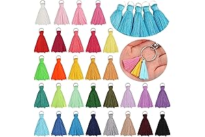 180PCS 30 Colors 3.5CM Multi-Color Mini Tassels for Jewelry Making