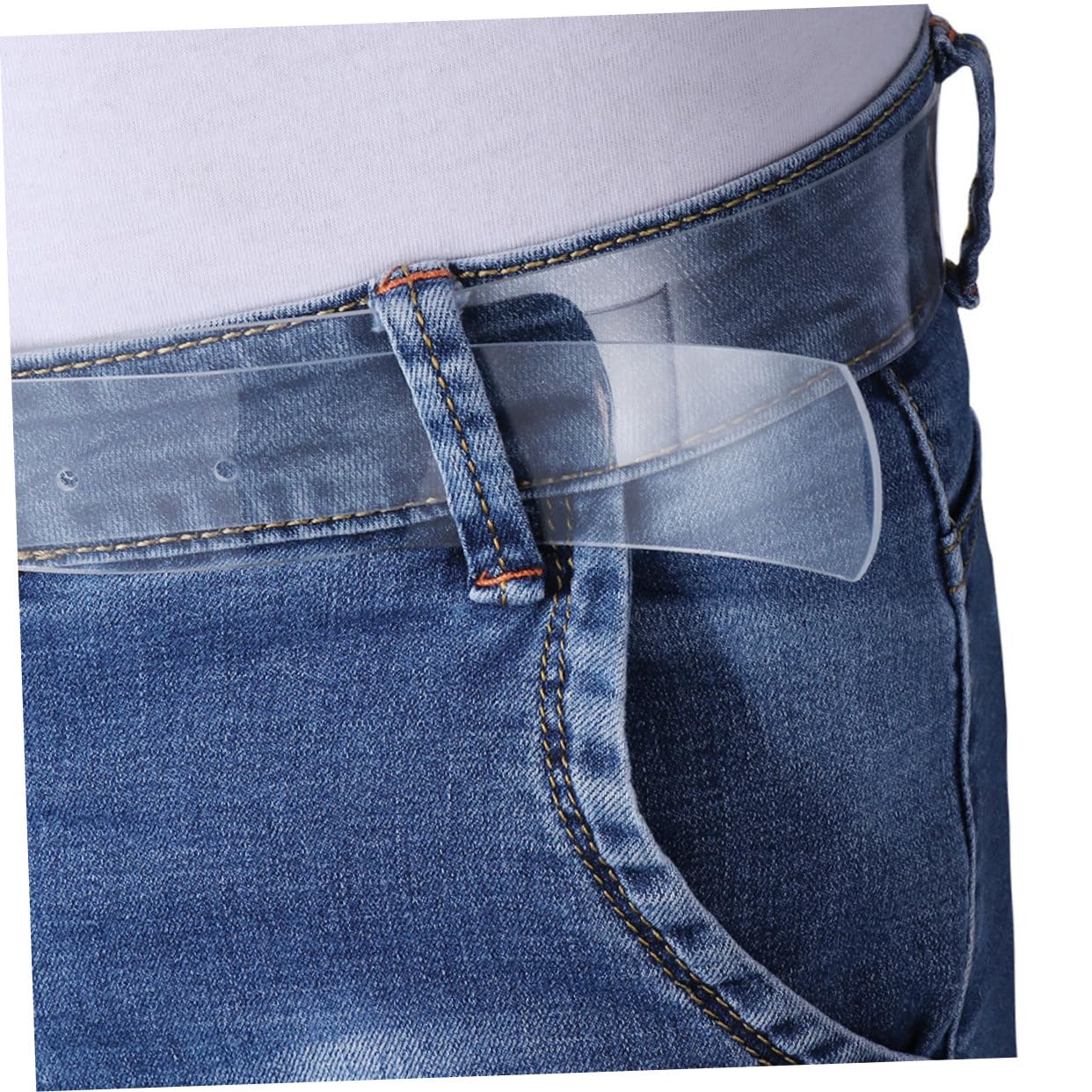 Veemoon Ceinture Transparente Ajustable Pvc Pour Accessoire De Mode Pour Robes Et Vêtements