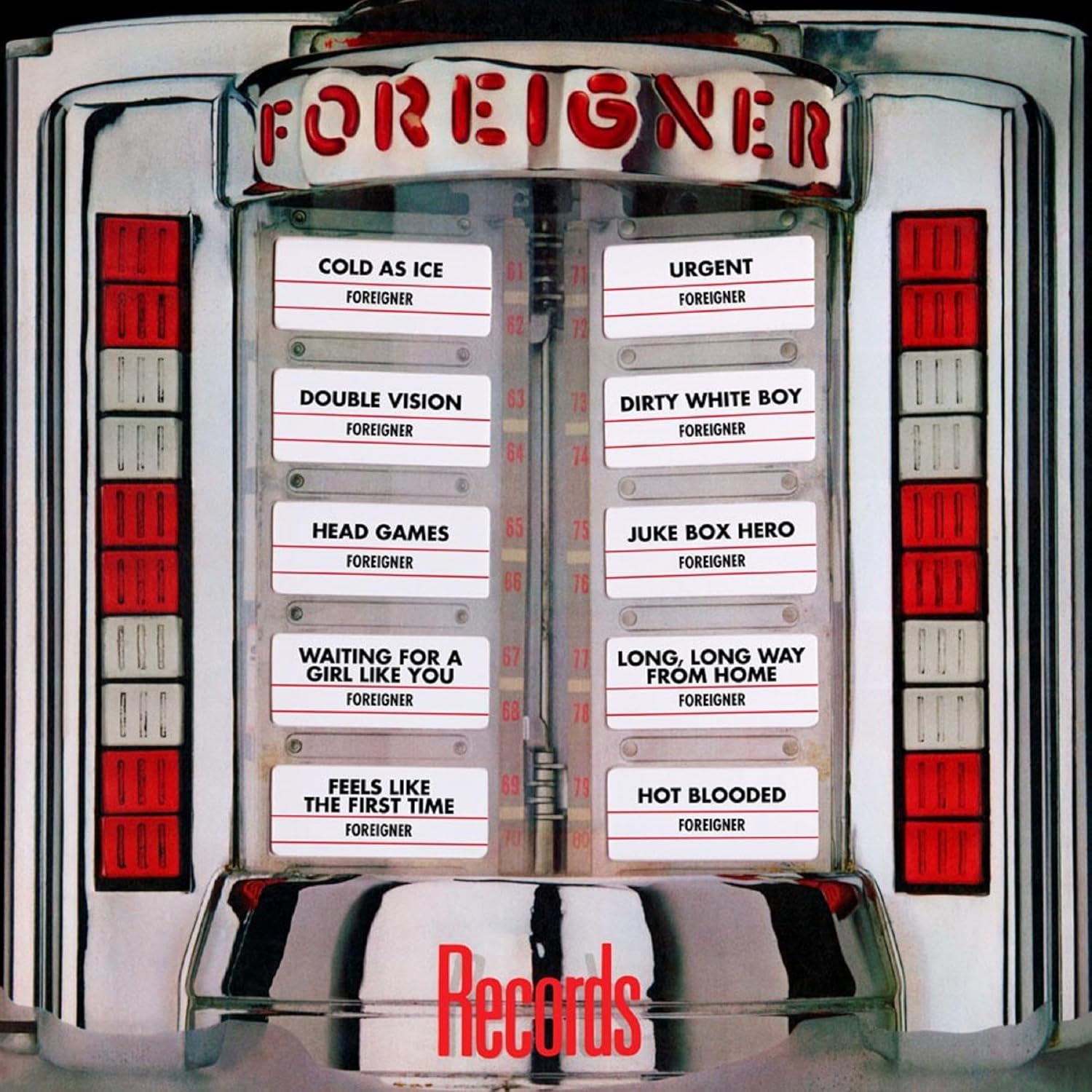 RECORDS-GREATEST HITS (LIMITED EDITION) por Foreigner — capa do álbum