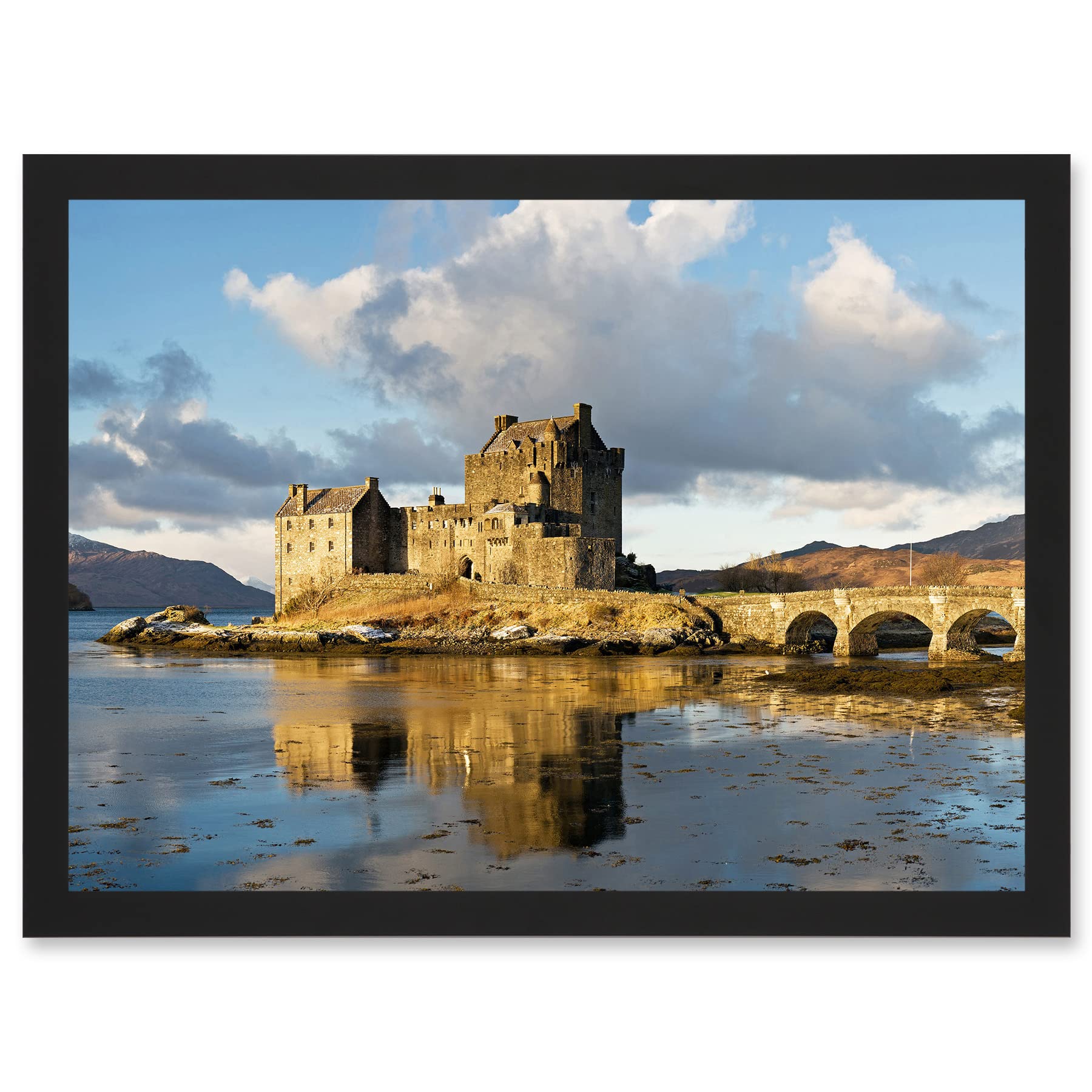 Artery8 Iliff Eilean Donan Castle Kyle Lochalsh Scotland Photo Artwork Framed Wall Art Print A4
