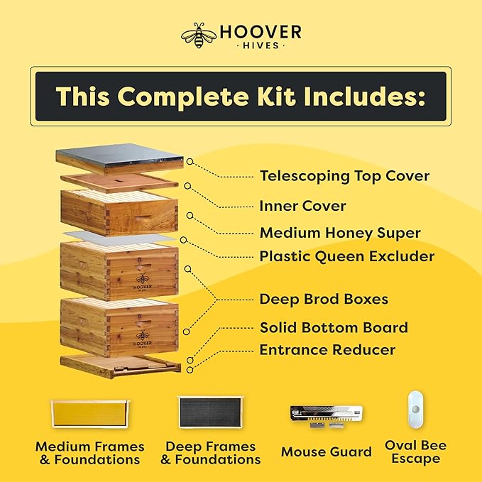 Hoover Hives: Kit de Colmena Original Recubierto de Cera de Abeja miniatura 3