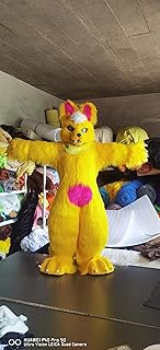 Yellow Cat Dog Digigrade Legs Catfooted Prop Fursuit Kigurumi Furry Fursona Costumes Furries Digitigrade Adult