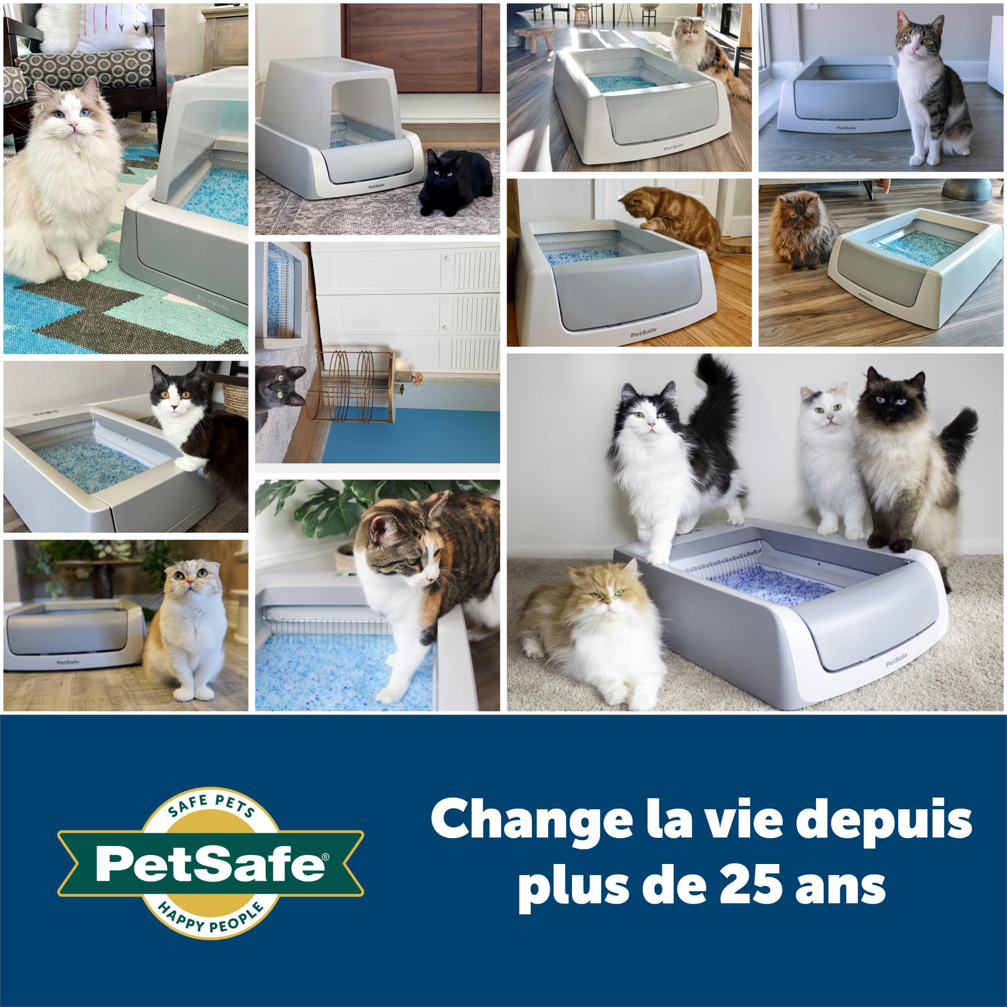 PetSafe - ScoopFree - Bac à Litière Auto-Nettoyant Couvert, Deuxième Génération - Plus Besoin de Ramasser, Intimité, Suivi de Santé | Pas de Création, Confidentialité, Surveillance de la Santé