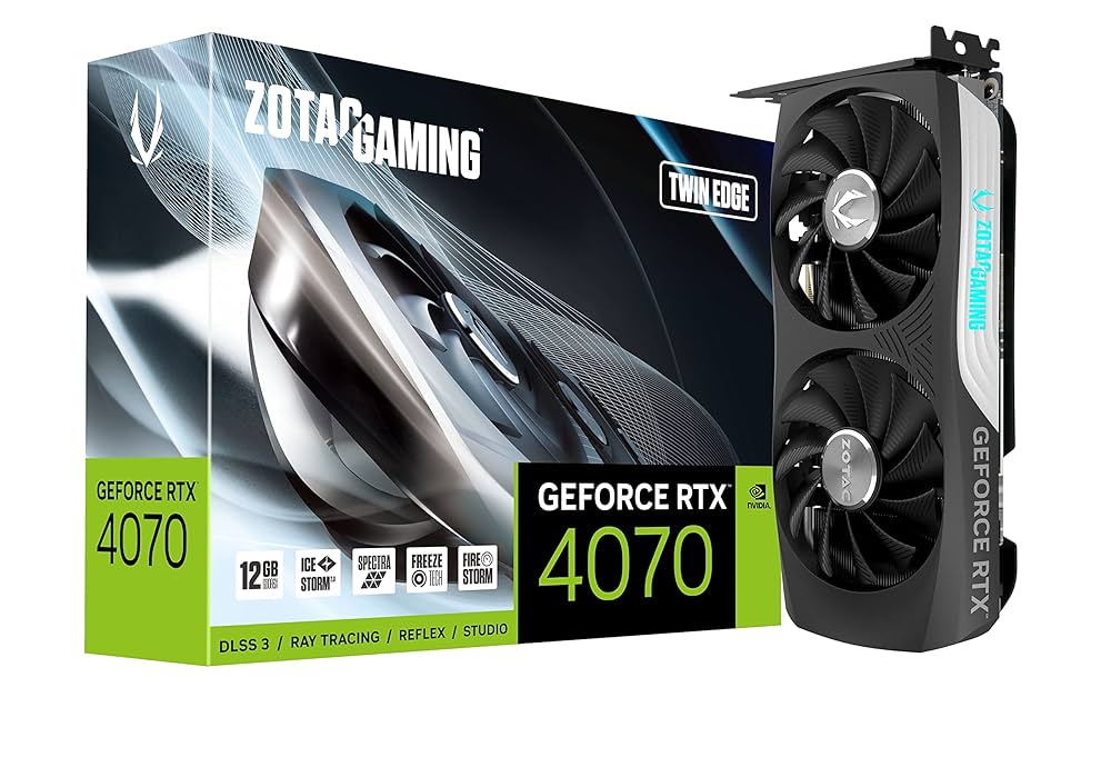 グラフィックボード・グラボ・ビデオカード ZOTAC GeForce RTX 4070 12GB Amazon | ZOTAC (ゾタック) Gaming GeForce RTX 4070 ツイン