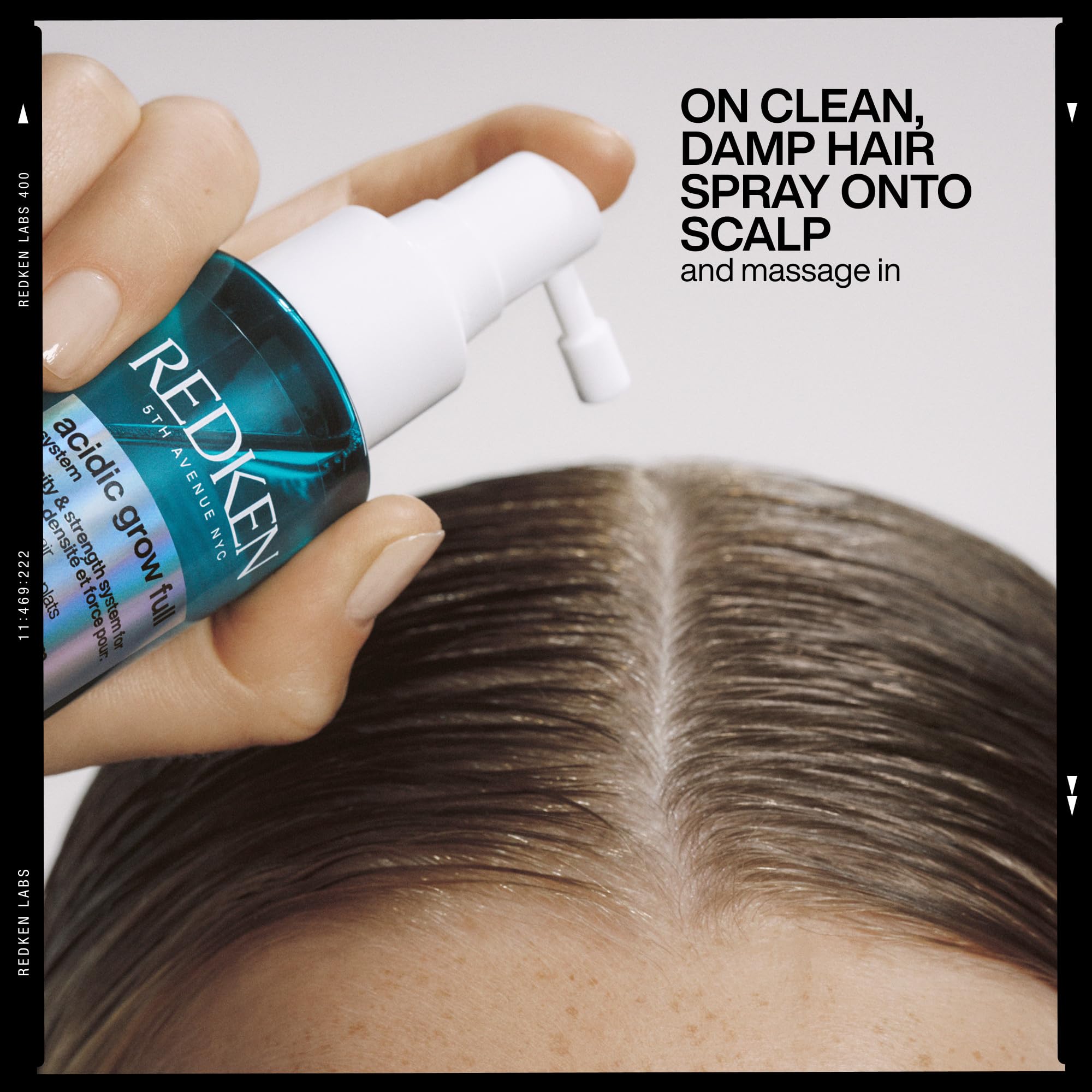Redken, Sérum Sin Aclarado para Cuero Cabelludo Seco, Reequilibra e Hidrata, Fortalece y Densifica el Cabello, Con Ácido Azelaico y Cafeína, Acidic Grow Full System, 100 ml