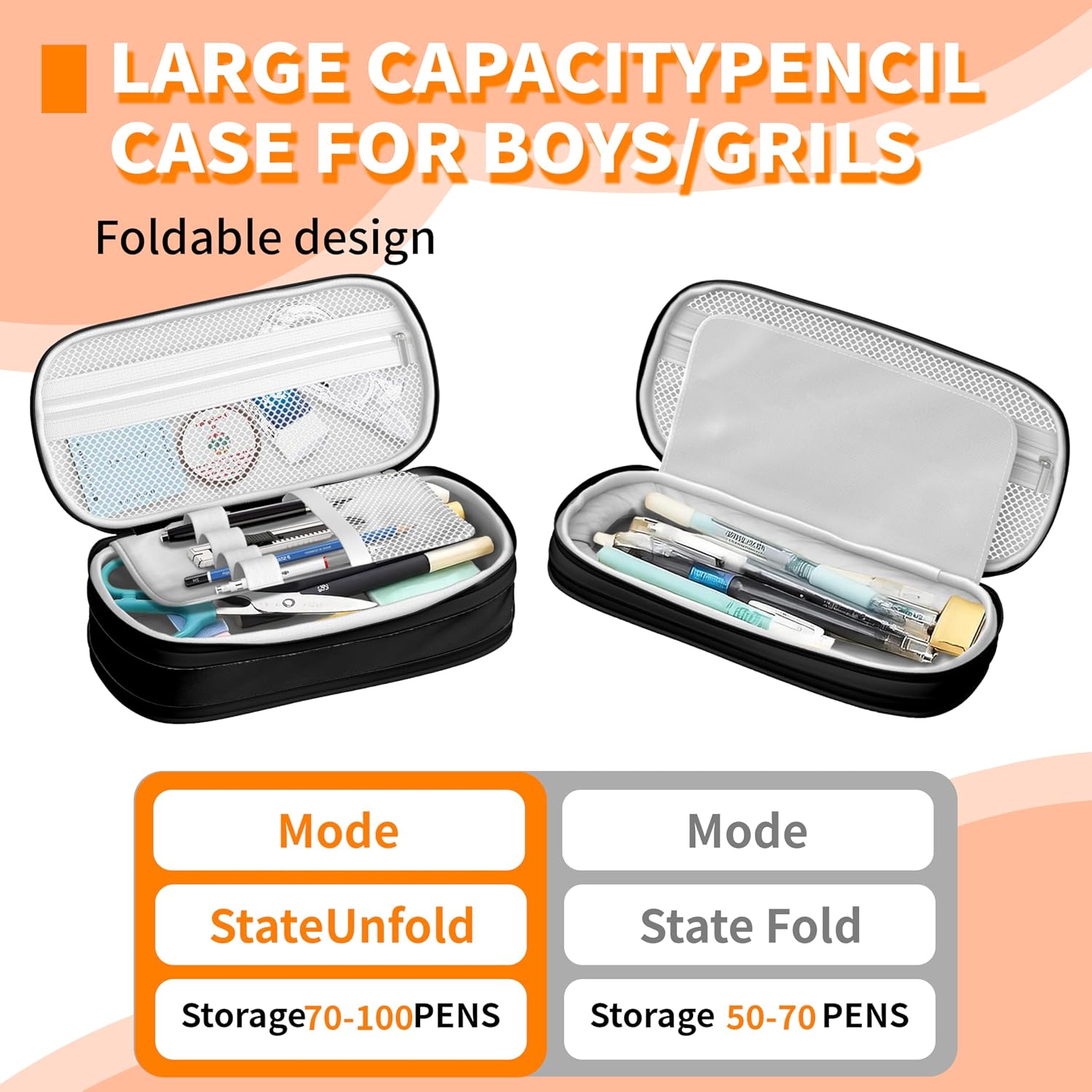 Game Controller Pencil Case for Boys & Kids,Large Capacity Expandable Pencil Pouch with Double Zippers & Compartments,Cool Stationery Organizer Pencil Box for School Students & Gamer Gift image 5