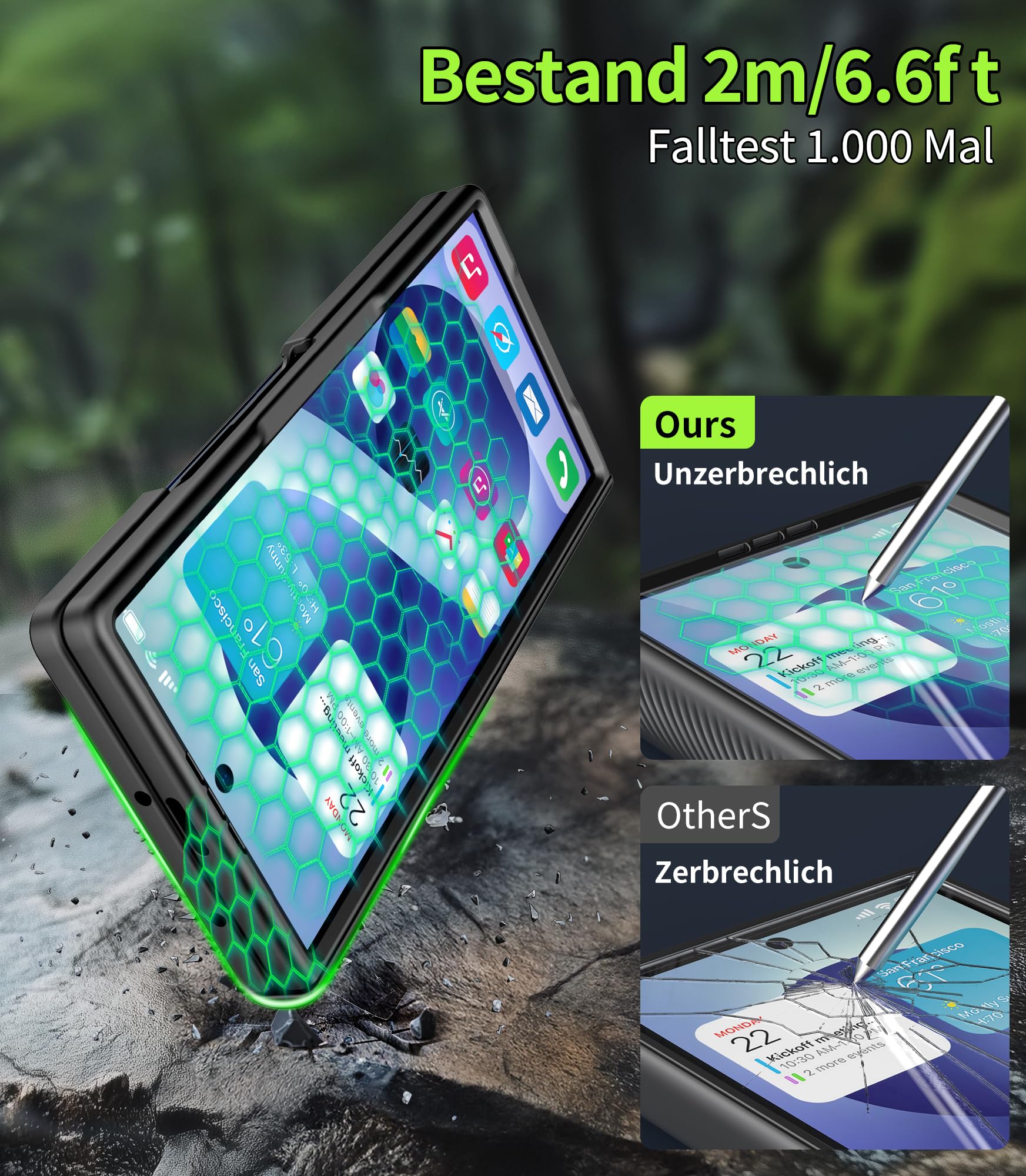Cozycase TOP Militärschutz 360 Hülle für Samsung Galaxy Z Fold 7/8 Ultra